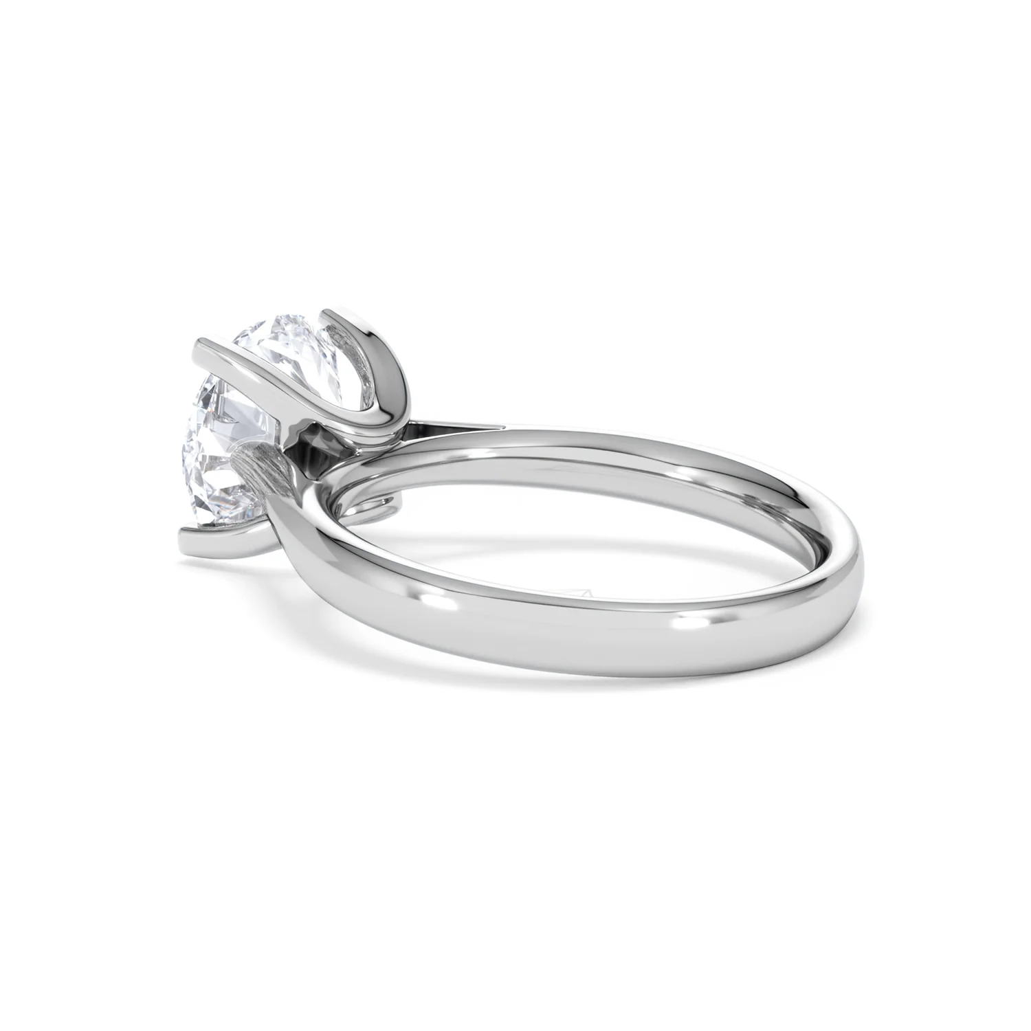 Grace 3.00ct Lab Diamond Round Cut Engagement Ring in Platinum G/VS1 - Image 60