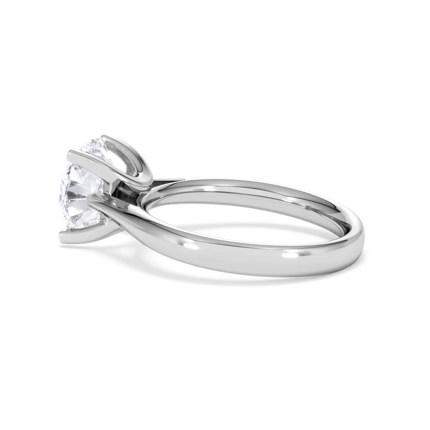 Grace 3.00ct Lab Diamond Round Cut Engagement Ring in Platinum G/VS1 - Image 64
