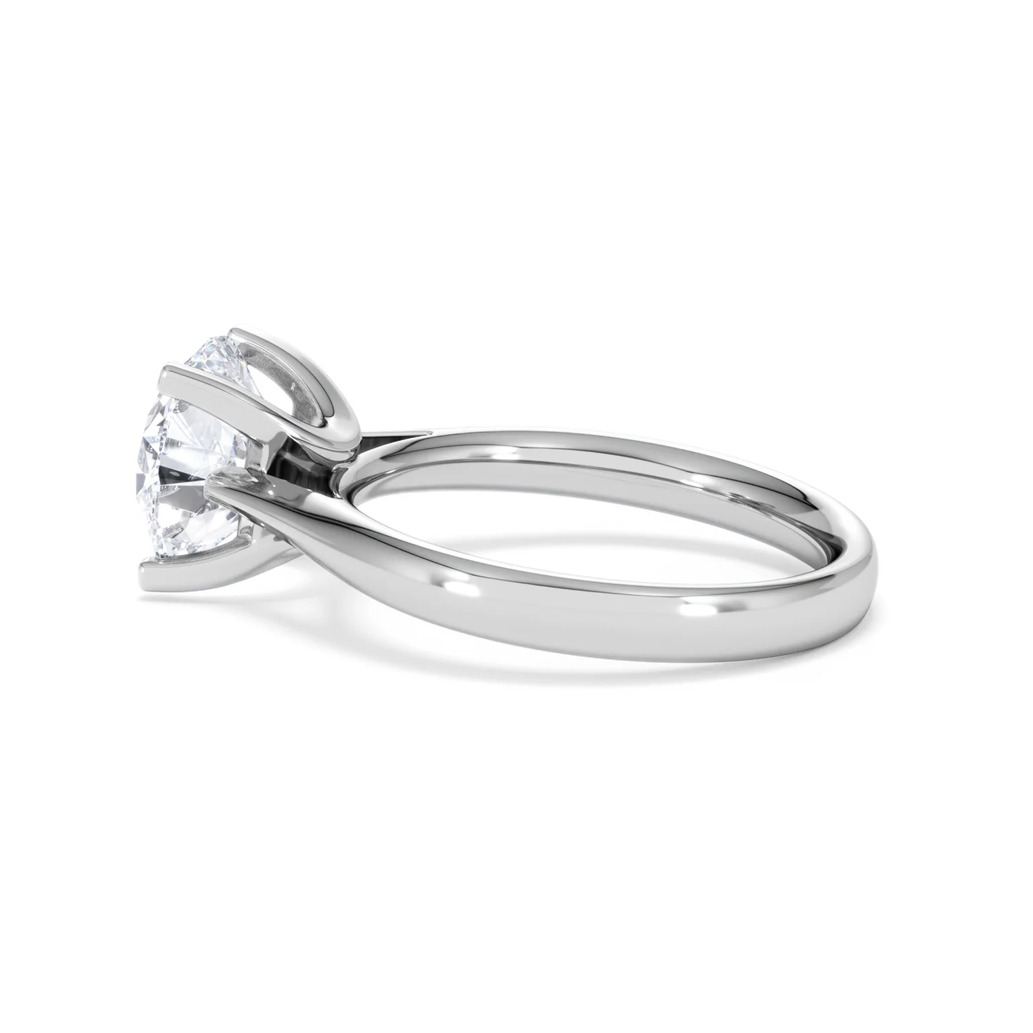 Grace 3.00ct Lab Diamond Round Cut Engagement Ring in Platinum G/VS1 - Image 65