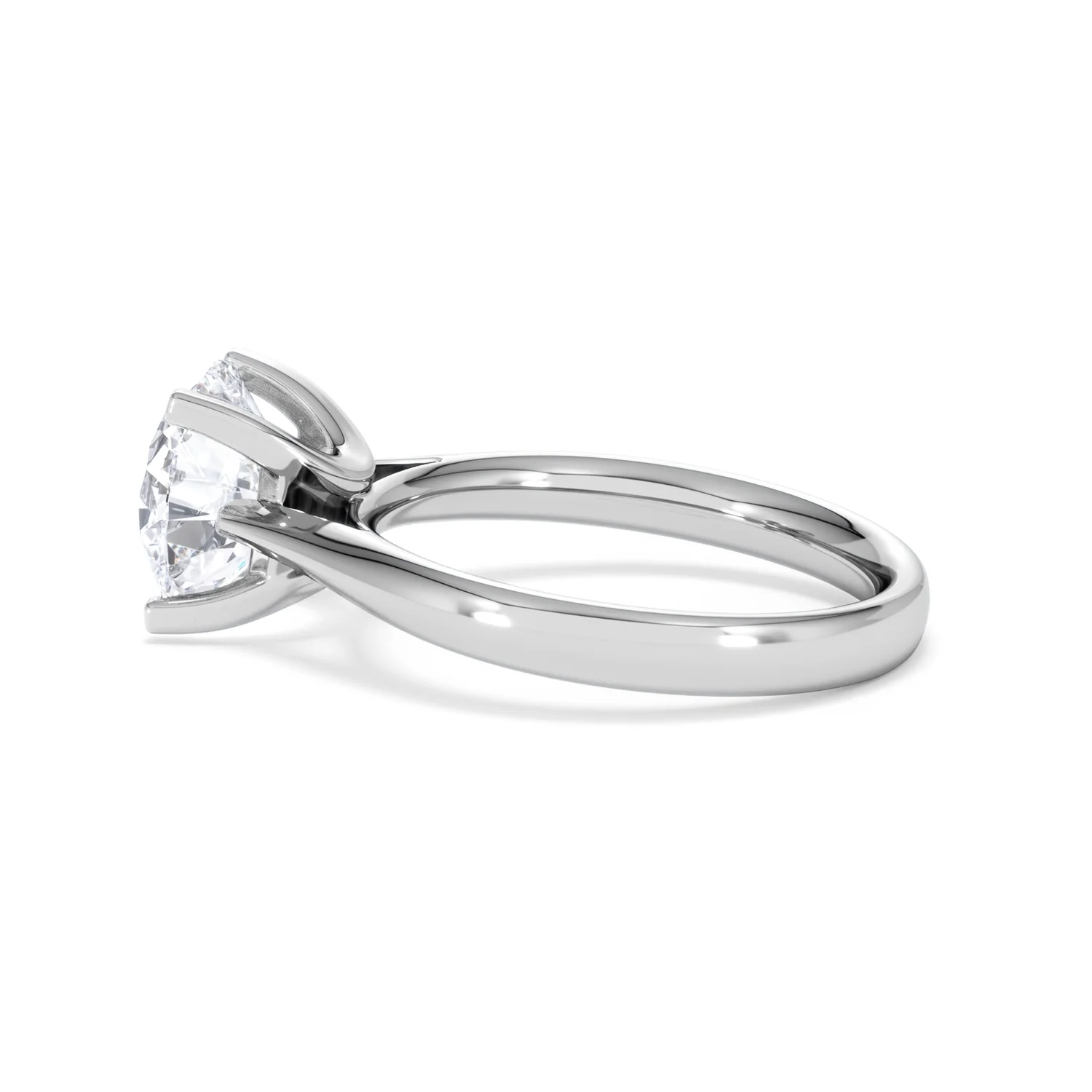 Grace 3.00ct Lab Diamond Round Cut Engagement Ring in Platinum G/VS1 - Image 66