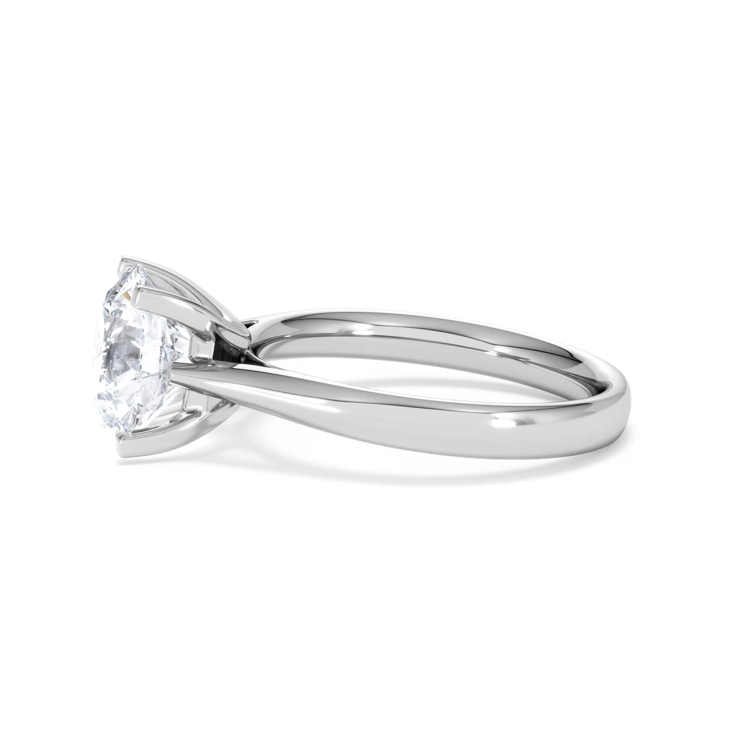 Grace 3.00ct Lab Diamond Round Cut Engagement Ring in Platinum G/VS1 - Image 71