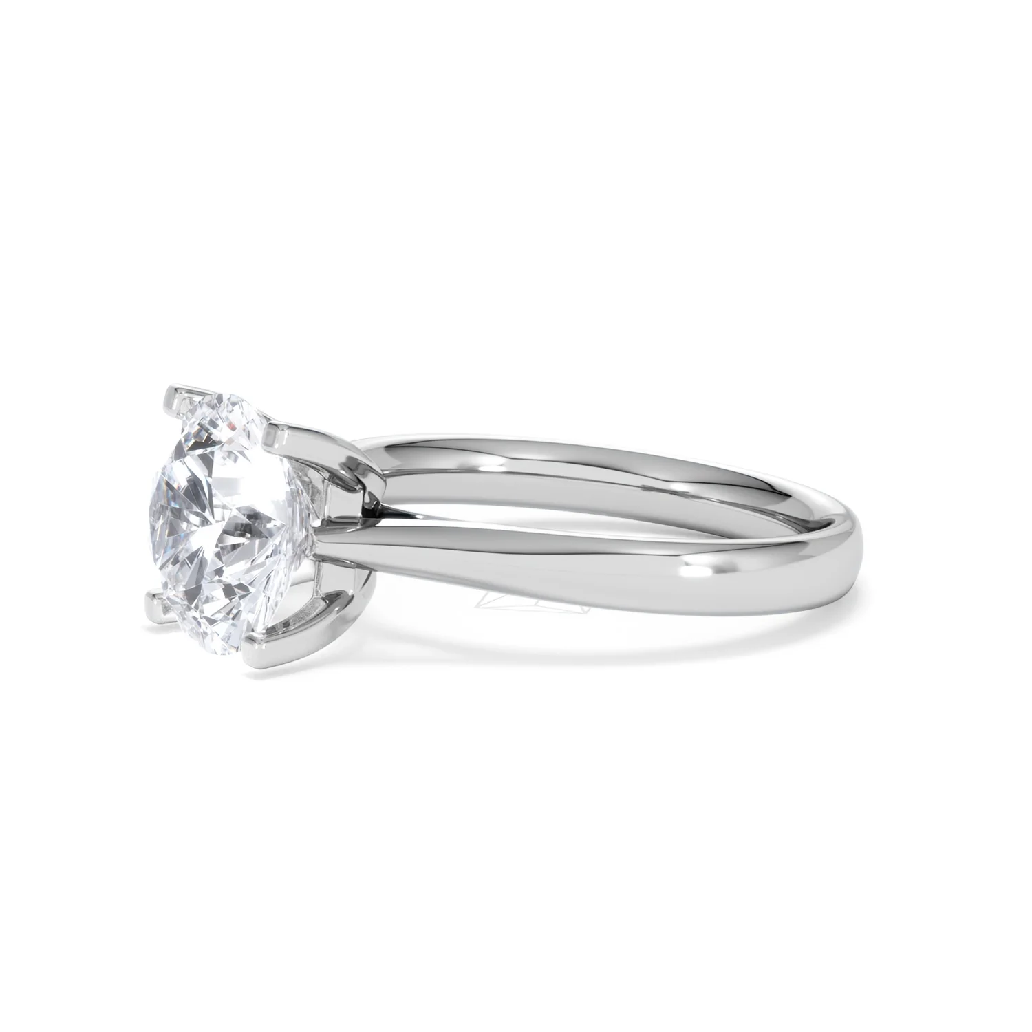 Grace 3.00ct Lab Diamond Round Cut Engagement Ring in Platinum G/VS1 - Image 76