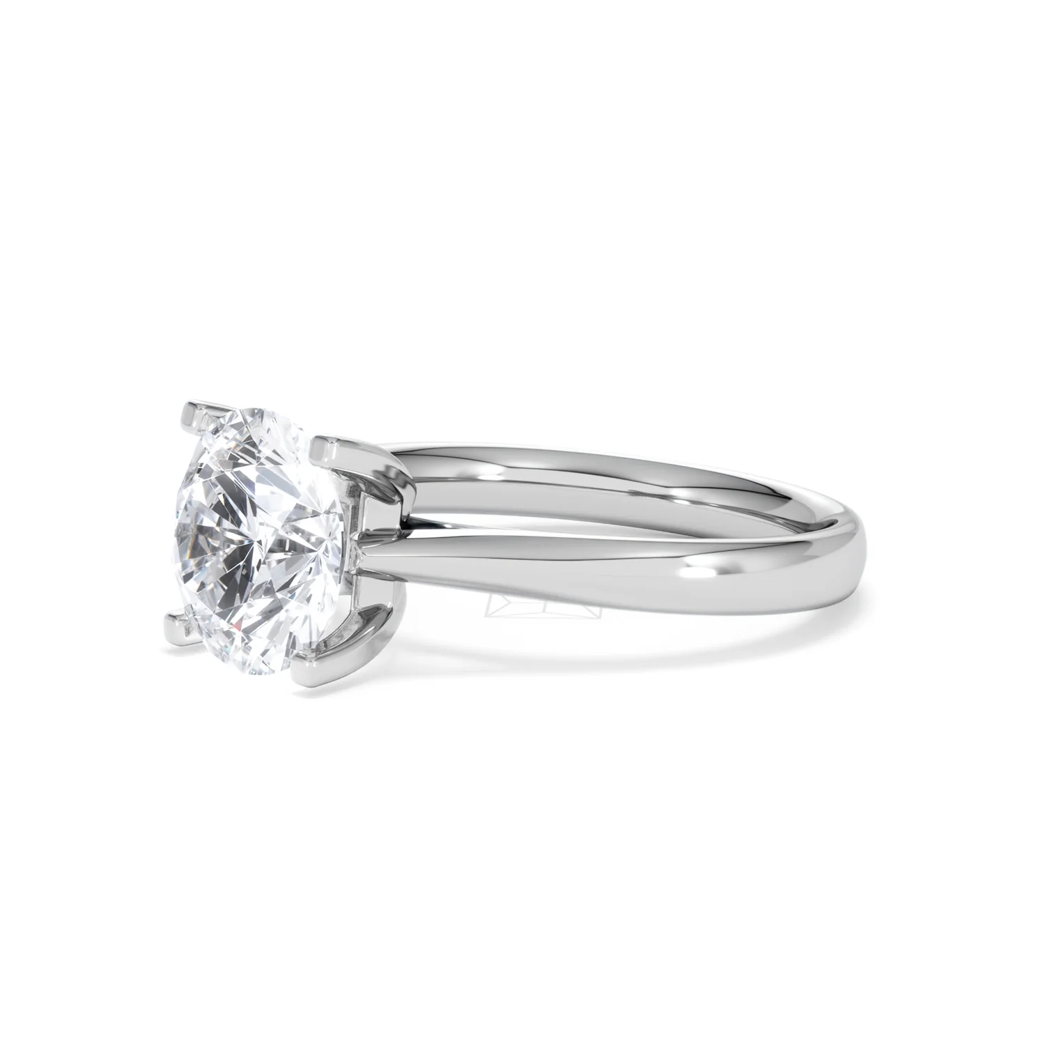 Grace 3.00ct Lab Diamond Round Cut Engagement Ring in Platinum G/VS1 - Image 78