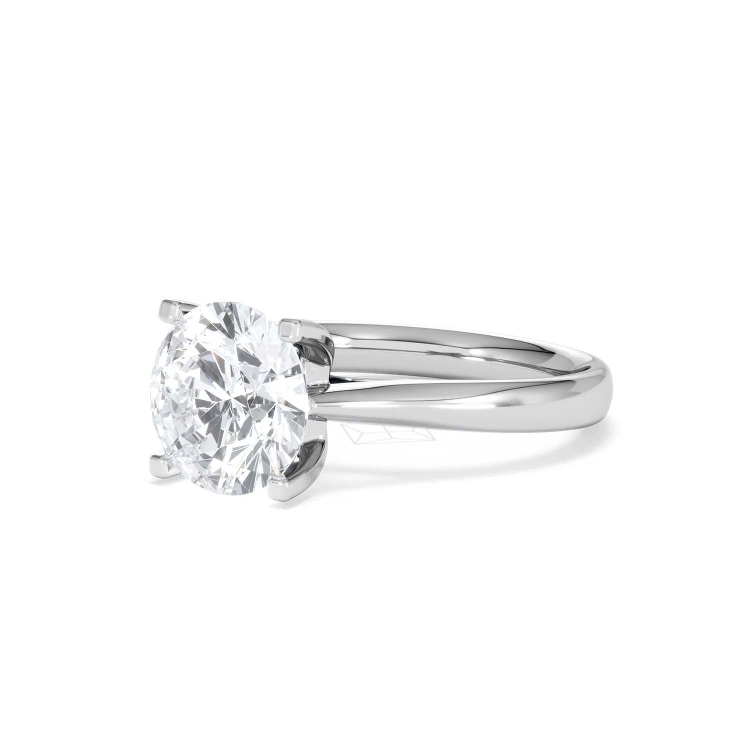 Grace 3.00ct Lab Diamond Round Cut Engagement Ring in Platinum G/VS1 - Image 81