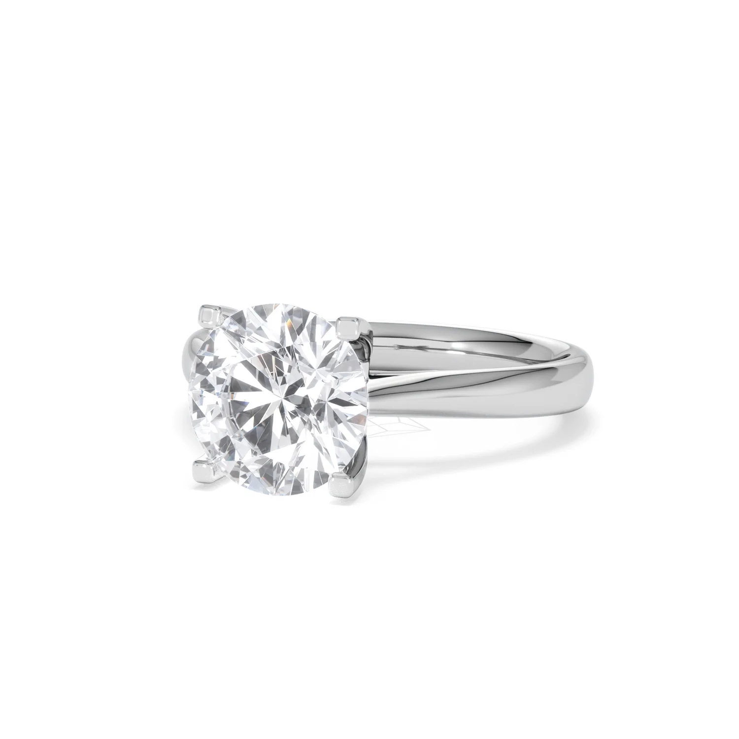 Grace 3.00ct Lab Diamond Round Cut Engagement Ring in Platinum G/VS1 - Image 84