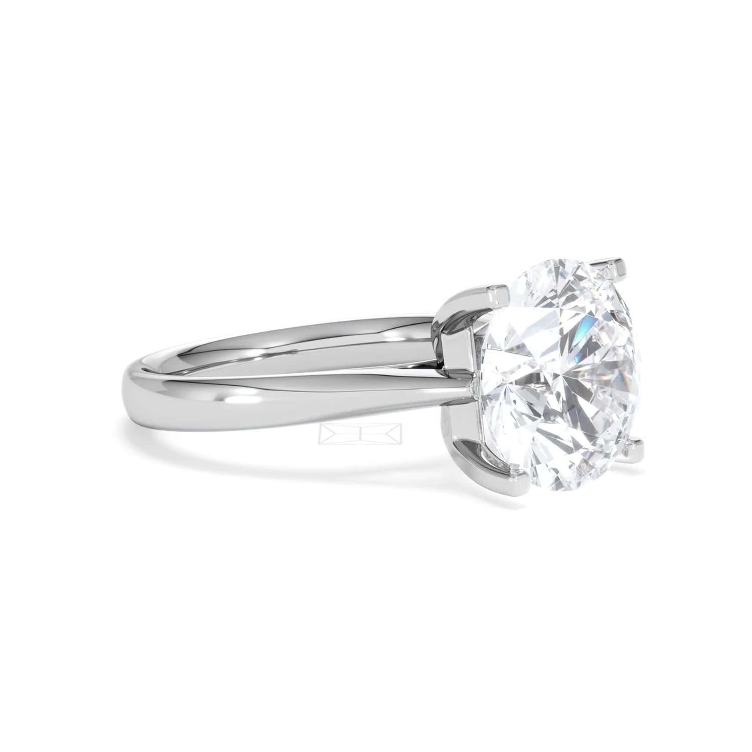 Grace 5.00ct Lab Diamond Round Cut Engagement Ring in 18K White Gold G/VS1 - Image 18