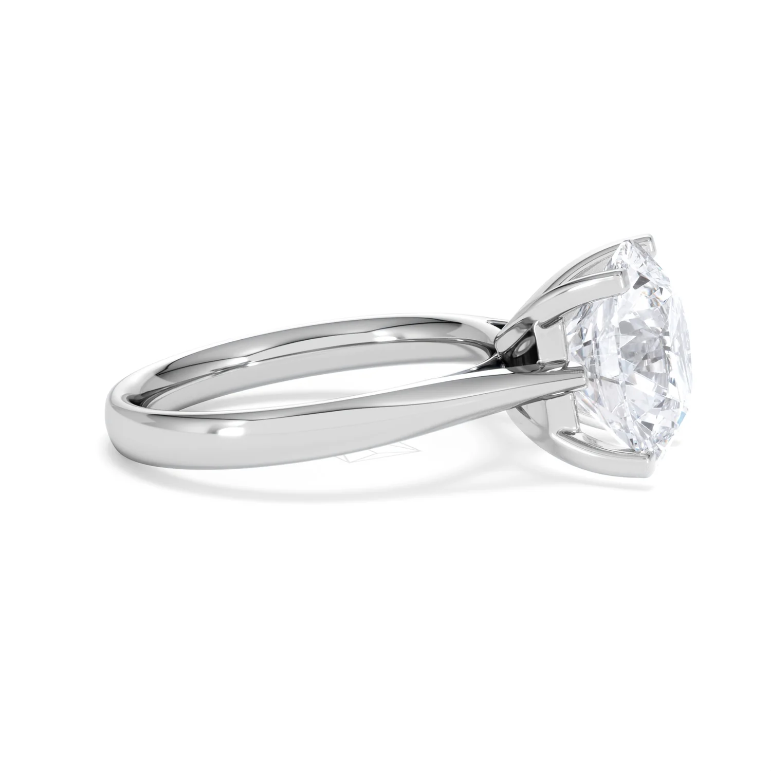 Grace 5.00ct Lab Diamond Round Cut Engagement Ring in 18K White Gold G/VS1 - Image 25