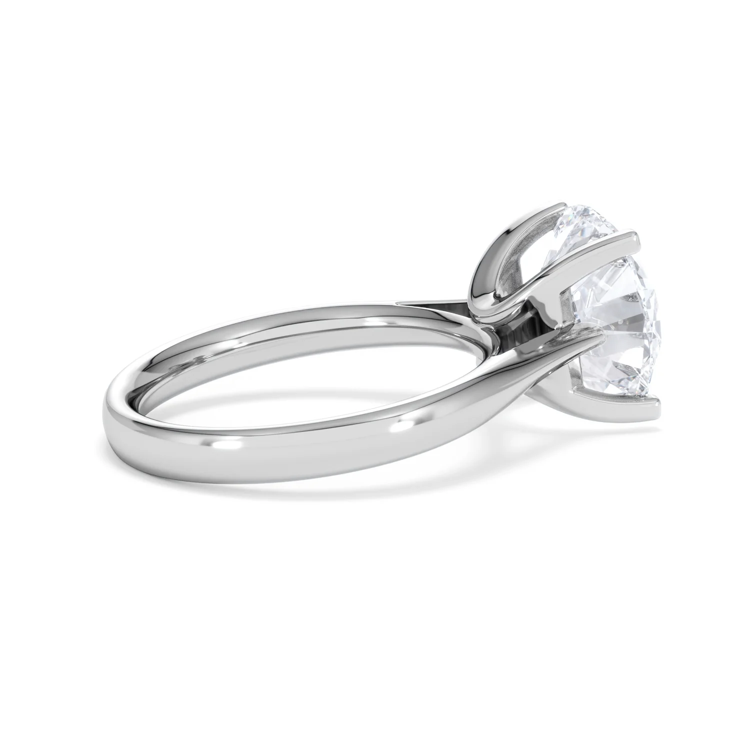 Grace 5.00ct Lab Diamond Round Cut Engagement Ring in 18K White Gold G/VS1 - Image 33