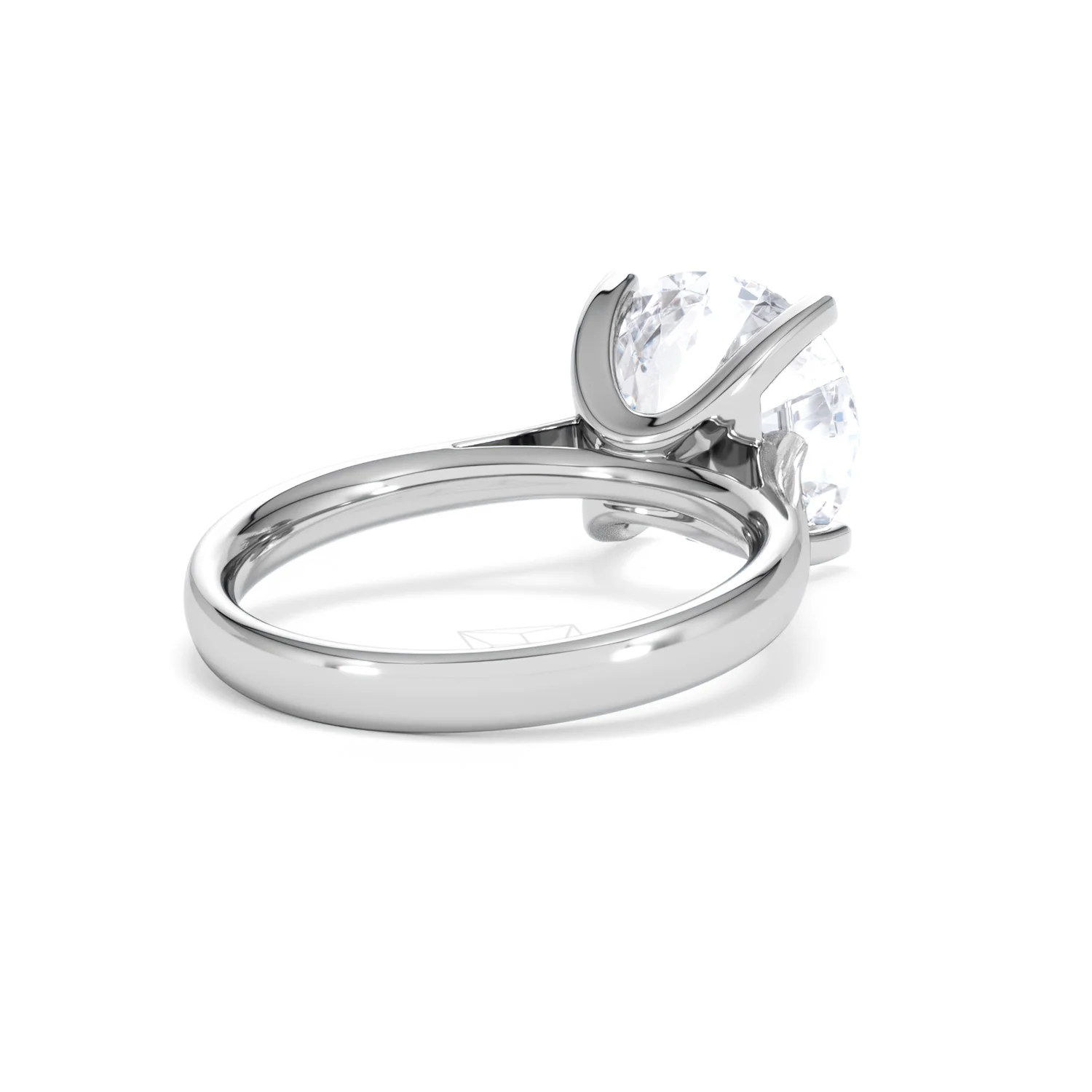 Grace 5.00ct Lab Diamond Round Cut Engagement Ring in 18K White Gold G/VS1 - Image 41