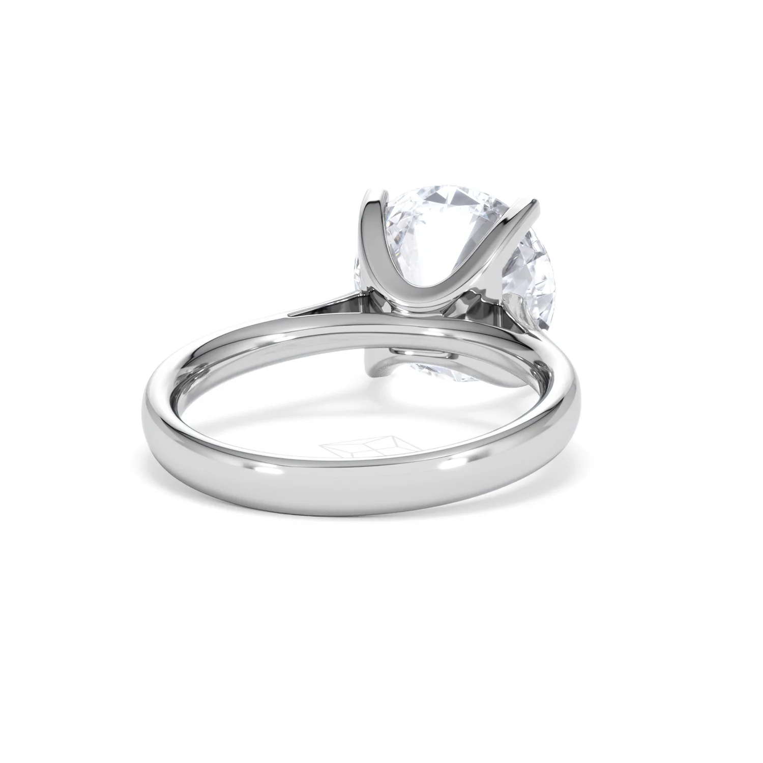 Grace 5.00ct Lab Diamond Round Cut Engagement Ring in 18K White Gold G/VS1 - Image 44
