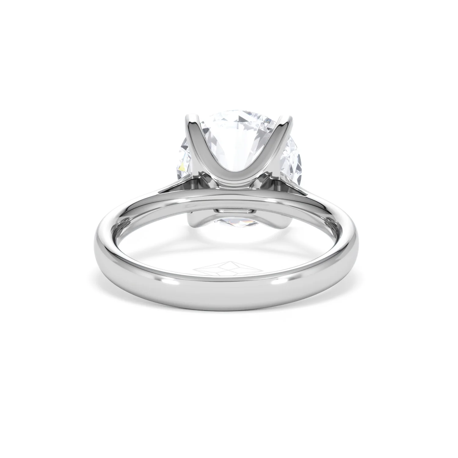 Grace 5.00ct Lab Diamond Round Cut Engagement Ring in 18K White Gold G/VS1 - Image 47