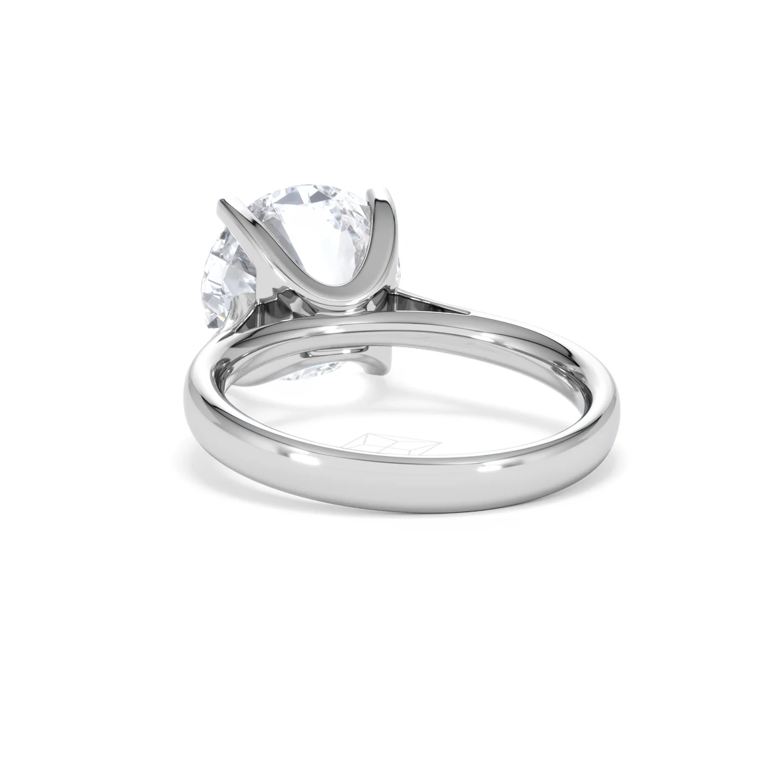 Grace 5.00ct Lab Diamond Round Cut Engagement Ring in 18K White Gold G/VS1 - Image 52