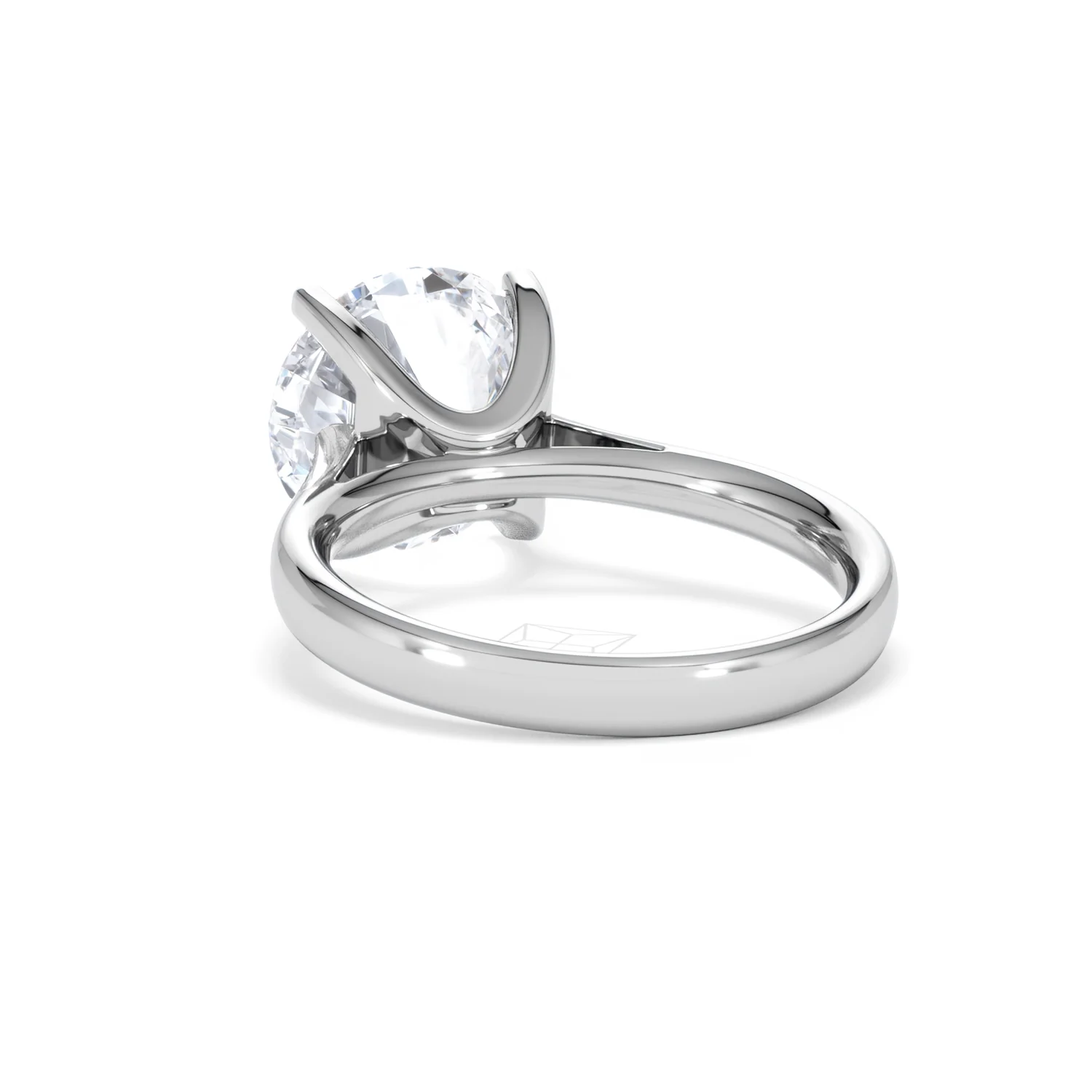 Grace 5.00ct Lab Diamond Round Cut Engagement Ring in 18K White Gold G/VS1 - Image 53