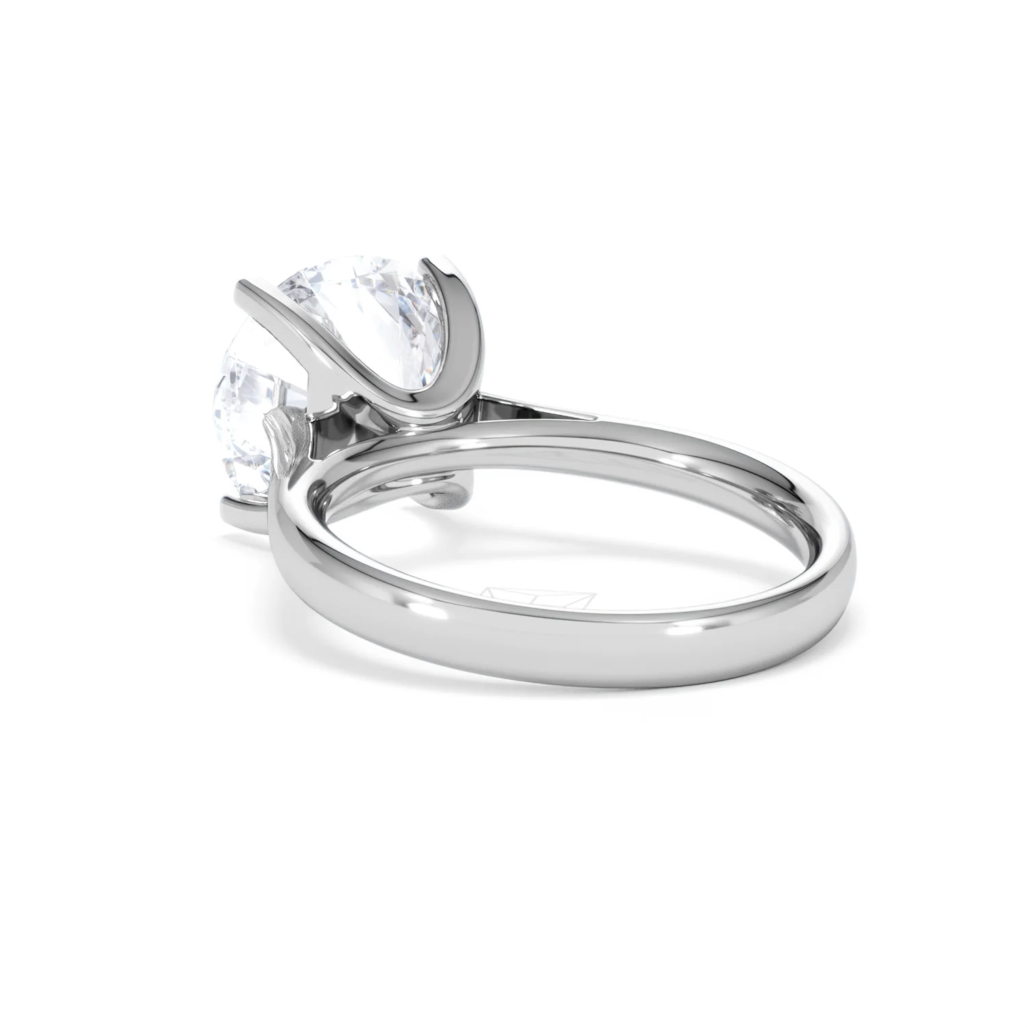 Grace 5.00ct Lab Diamond Round Cut Engagement Ring in 18K White Gold G/VS1 - Image 55
