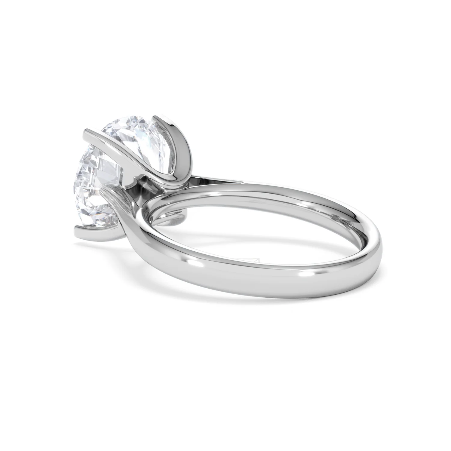 Grace 5.00ct Lab Diamond Round Cut Engagement Ring in 18K White Gold G/VS1 - Image 58