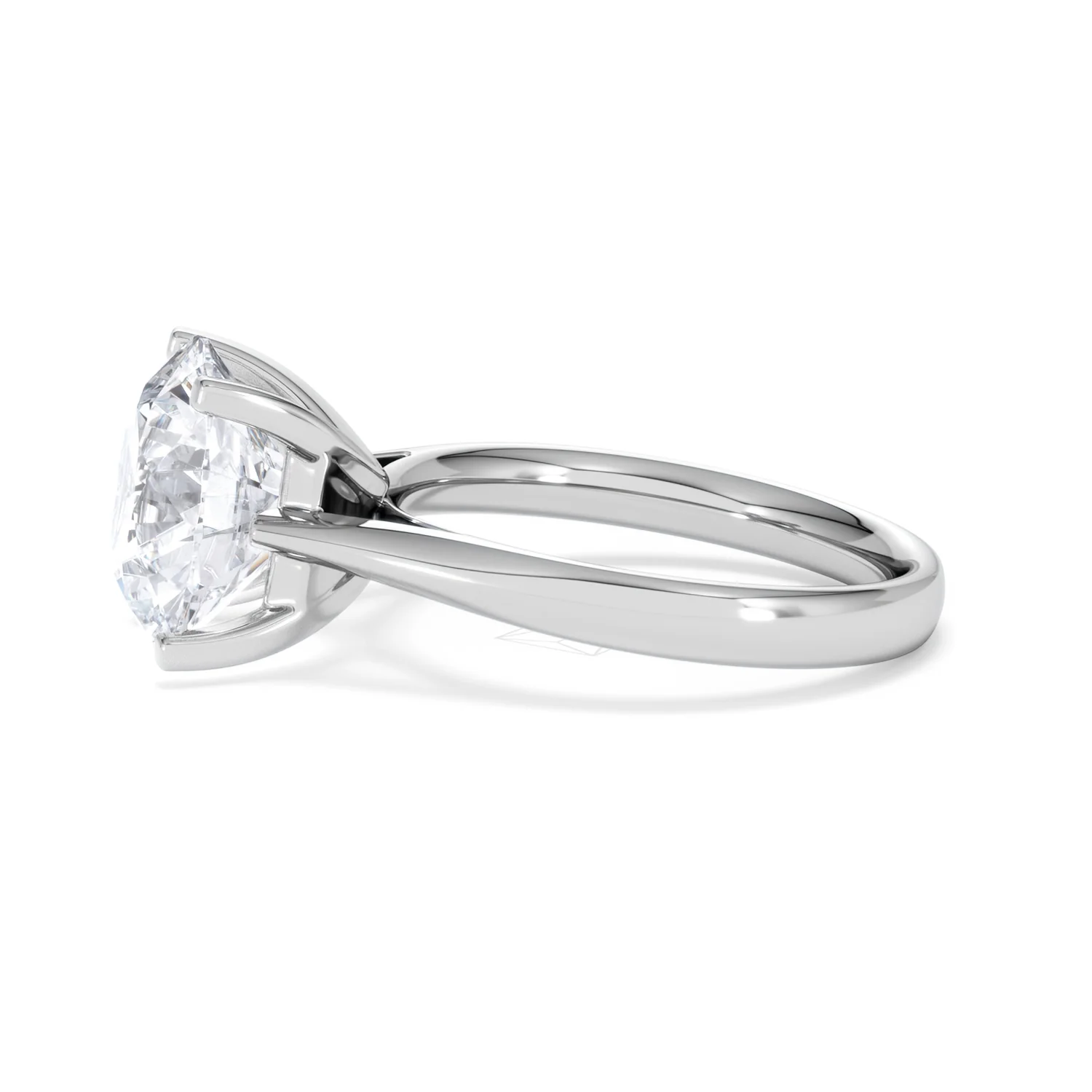Grace 5.00ct Lab Diamond Round Cut Engagement Ring in 18K White Gold G/VS1 - Image 70