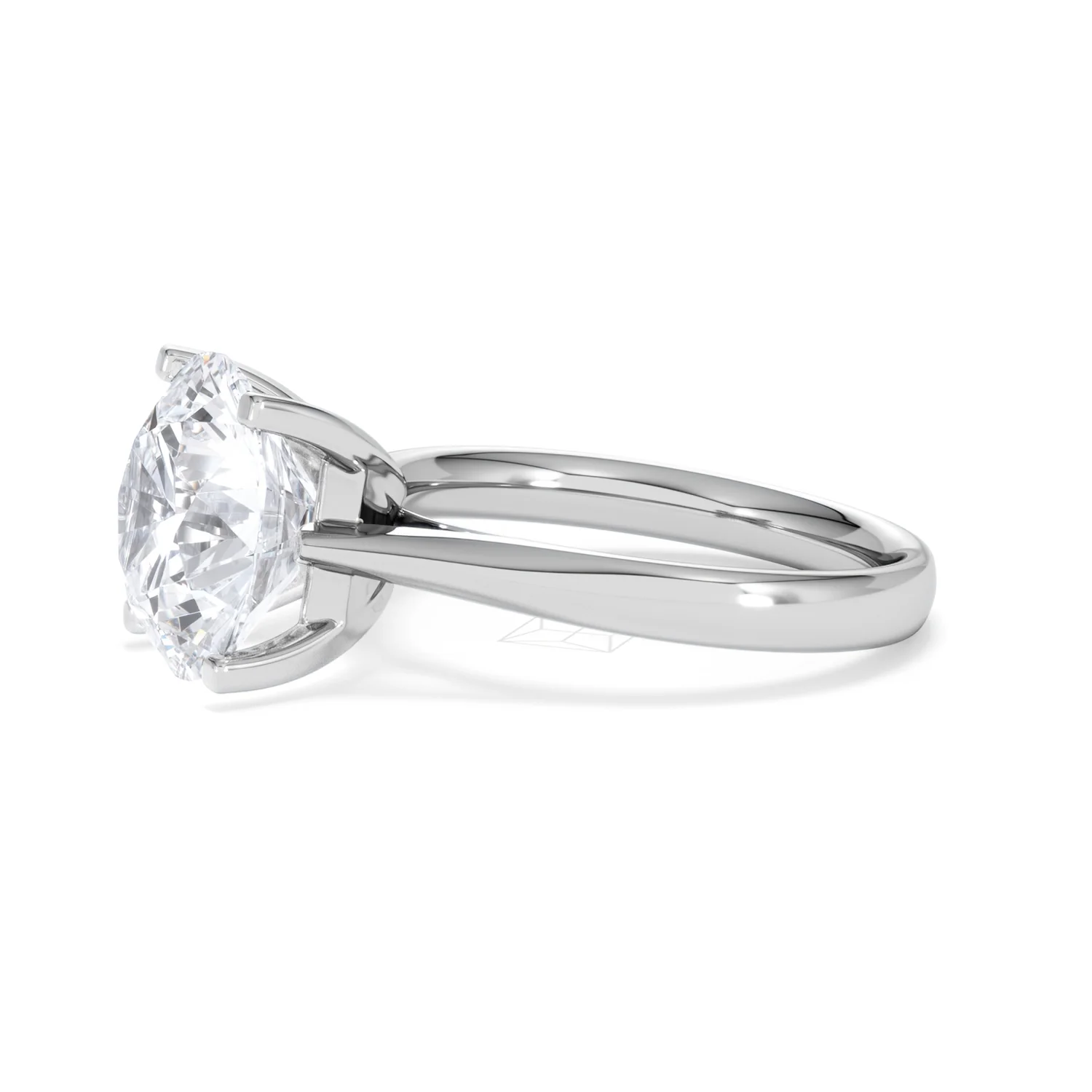 Grace 5.00ct Lab Diamond Round Cut Engagement Ring in 18K White Gold G/VS1 - Image 73