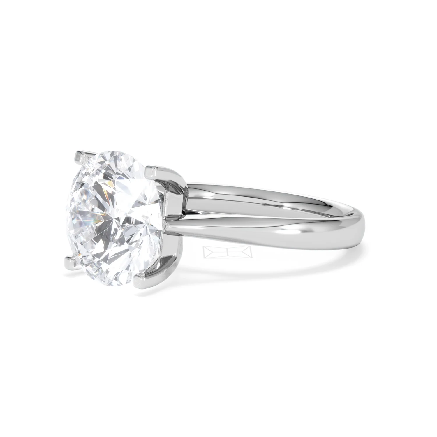 Grace 5.00ct Lab Diamond Round Cut Engagement Ring in 18K White Gold G/VS1 - Image 78