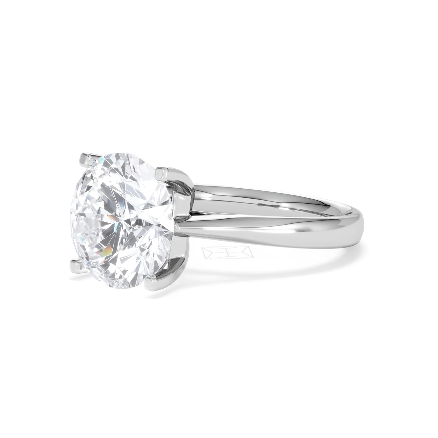 Grace 5.00ct Lab Diamond Round Cut Engagement Ring in 18K White Gold G/VS1 - Image 79