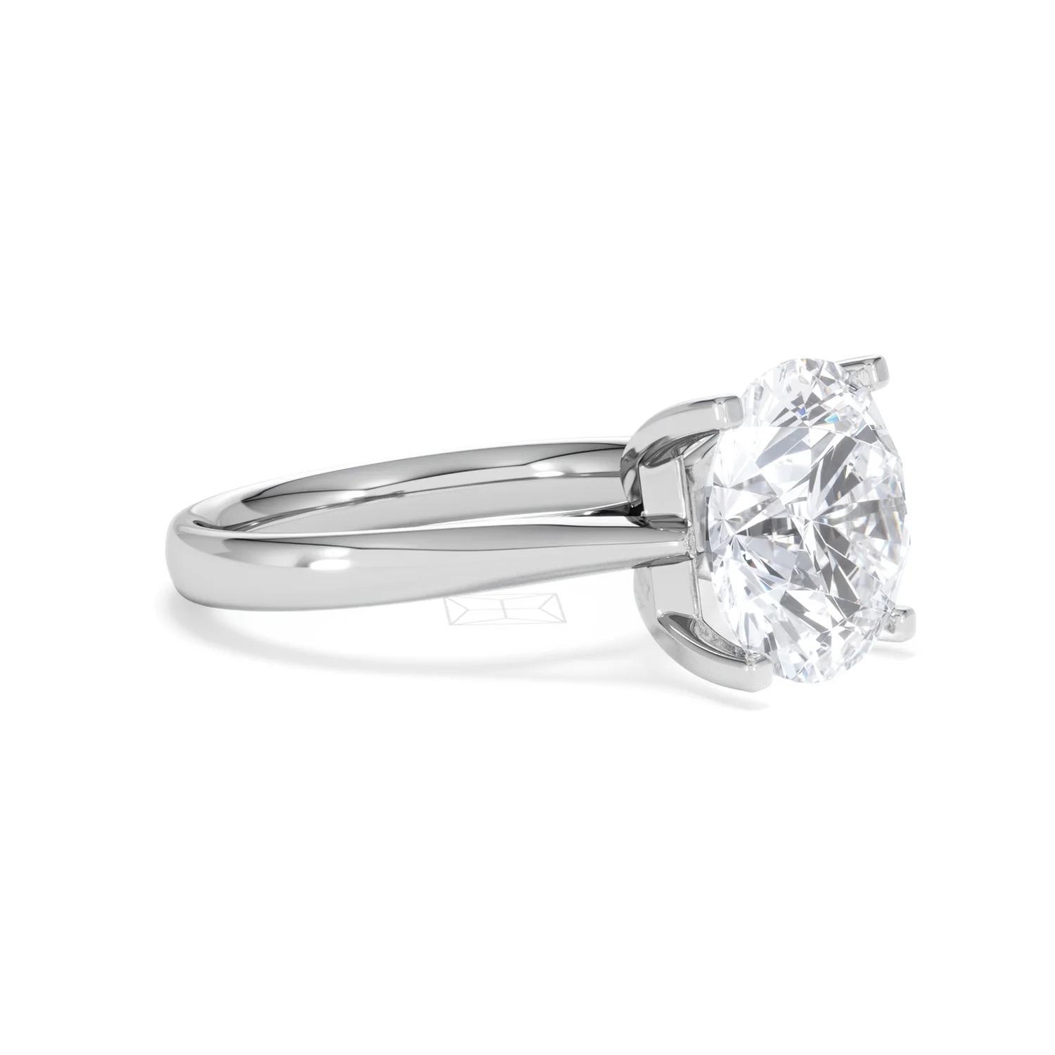 Grace 5.00ct Lab Diamond Round Cut Engagement Ring in Platinum G/VS1 - Image 19