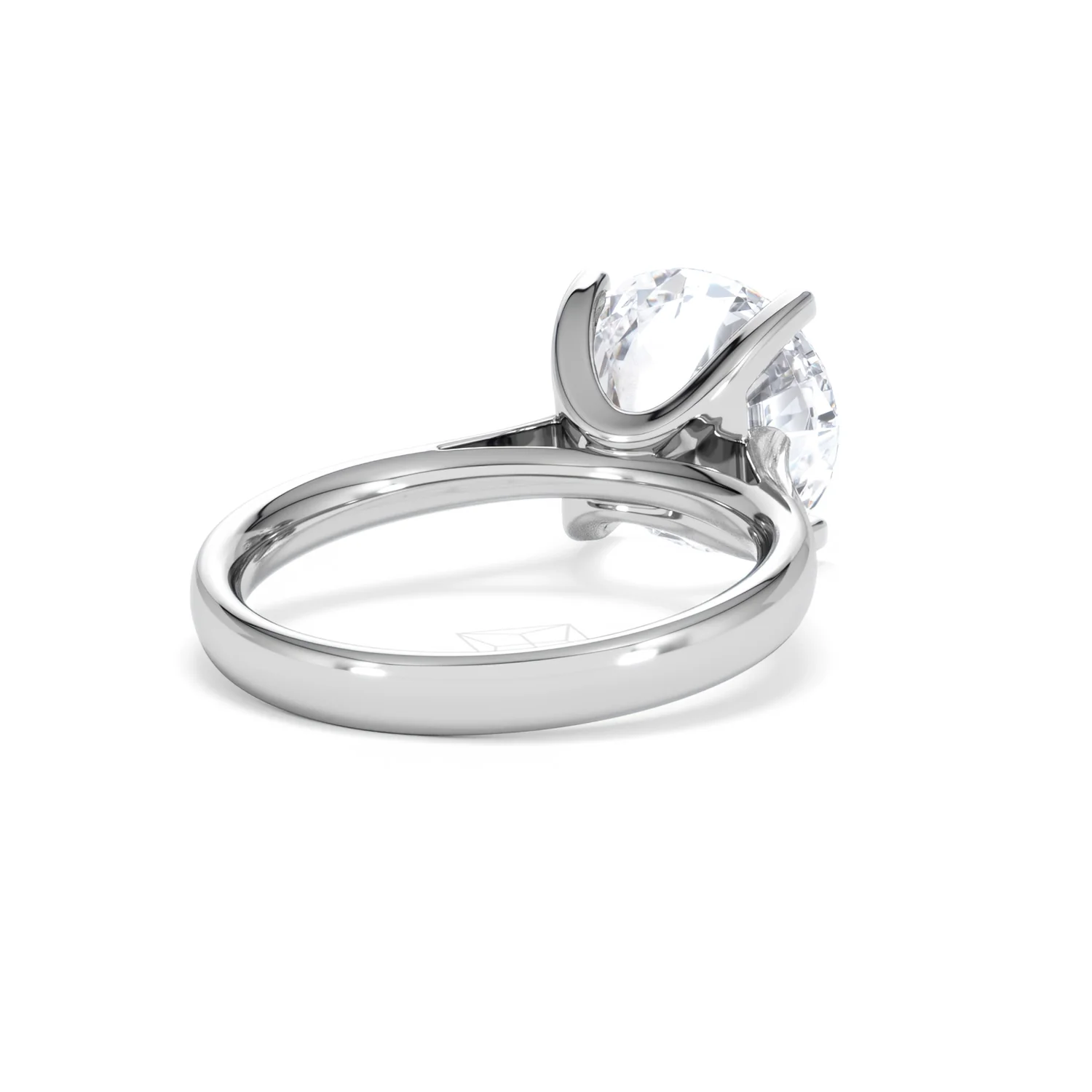 Grace 5.00ct Lab Diamond Round Cut Engagement Ring in Platinum G/VS1 - Image 42