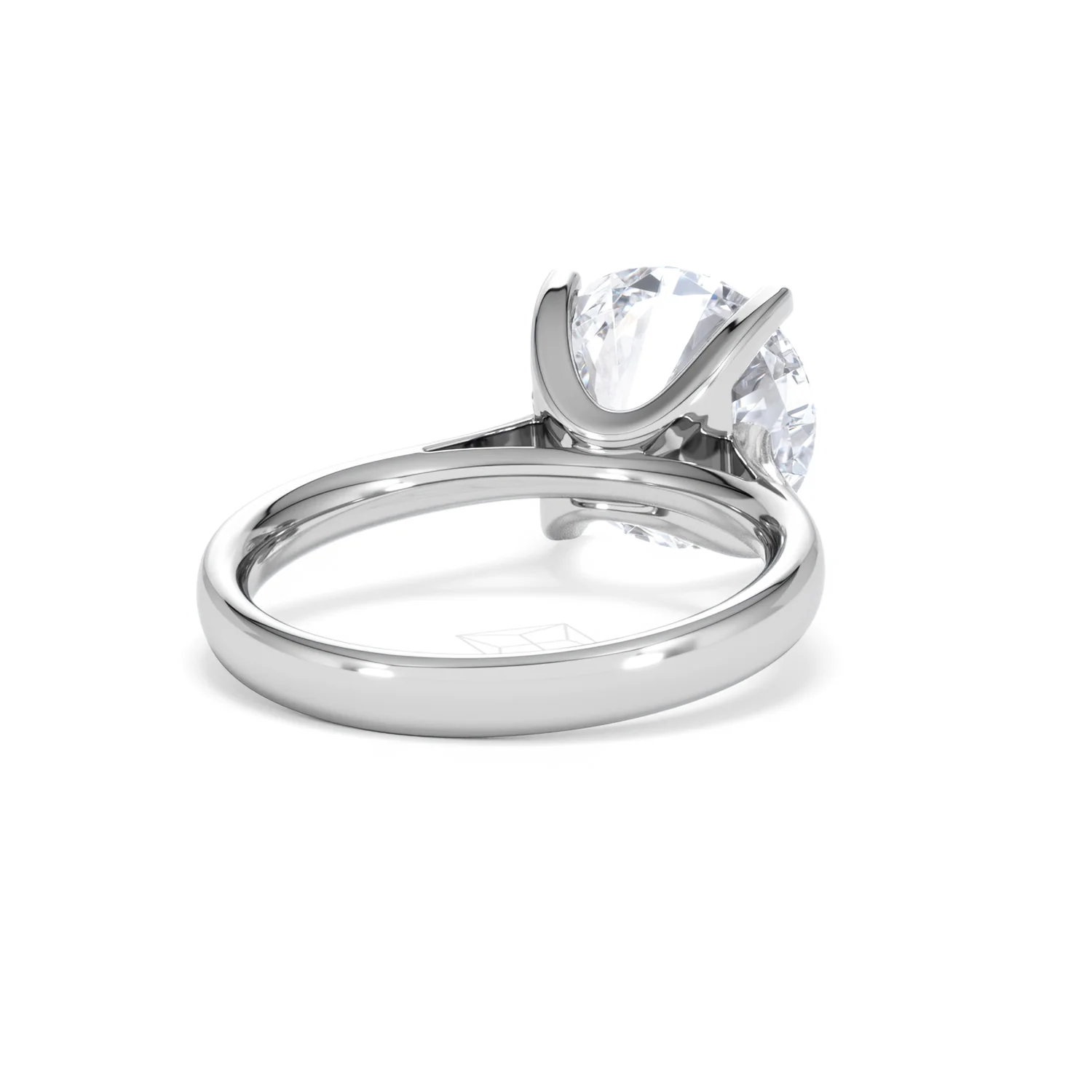 Grace 5.00ct Lab Diamond Round Cut Engagement Ring in Platinum G/VS1 - Image 43