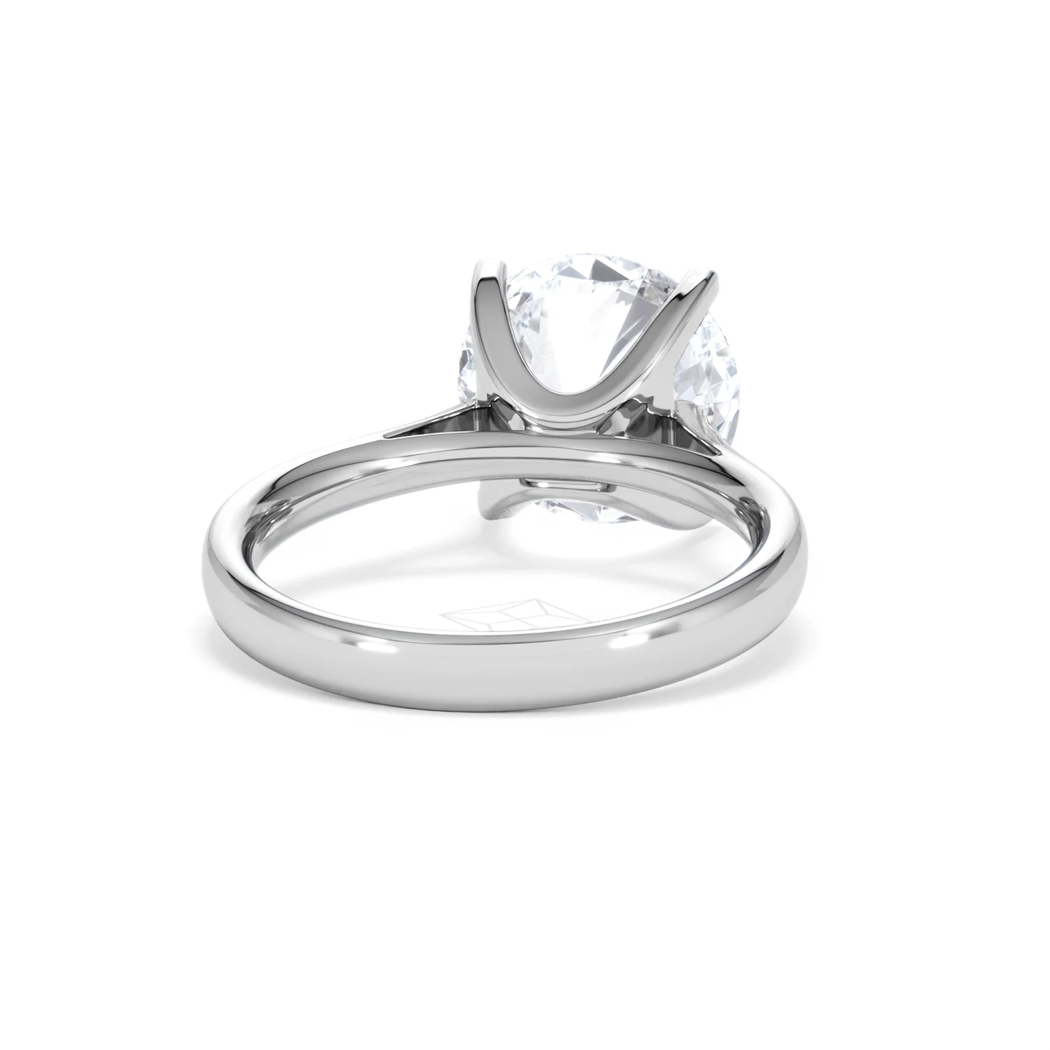 Grace 5.00ct Lab Diamond Round Cut Engagement Ring in Platinum G/VS1 - Image 45