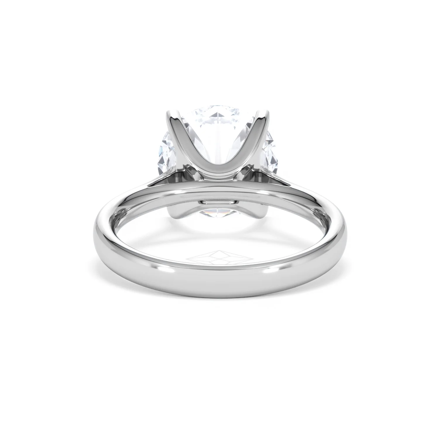 Grace 5.00ct Lab Diamond Round Cut Engagement Ring in Platinum G/VS1 - Image 48