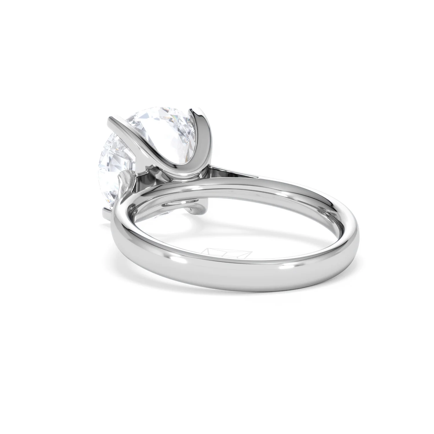 Grace 5.00ct Lab Diamond Round Cut Engagement Ring in Platinum G/VS1 - Image 54