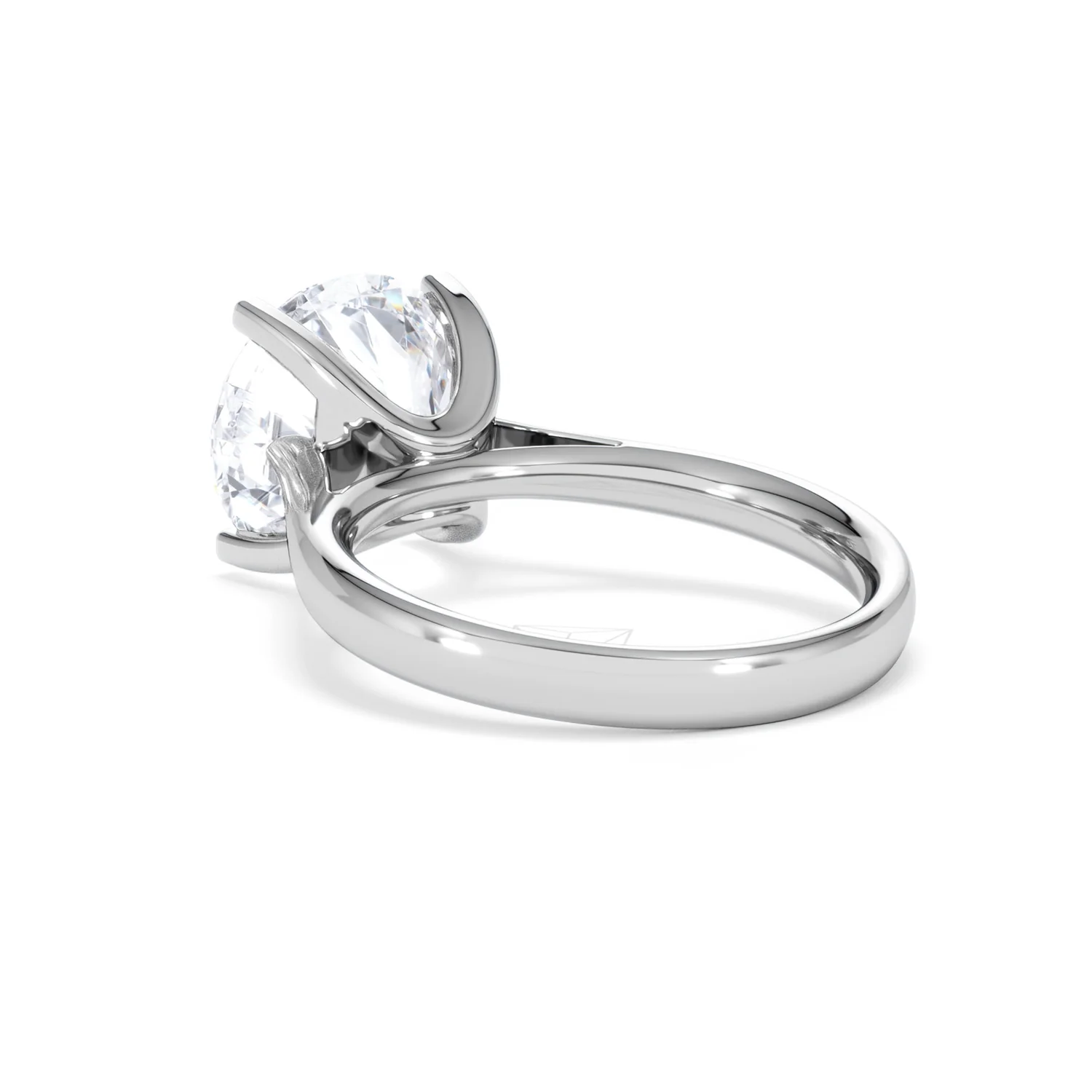 Grace 5.00ct Lab Diamond Round Cut Engagement Ring in Platinum G/VS1 - Image 56