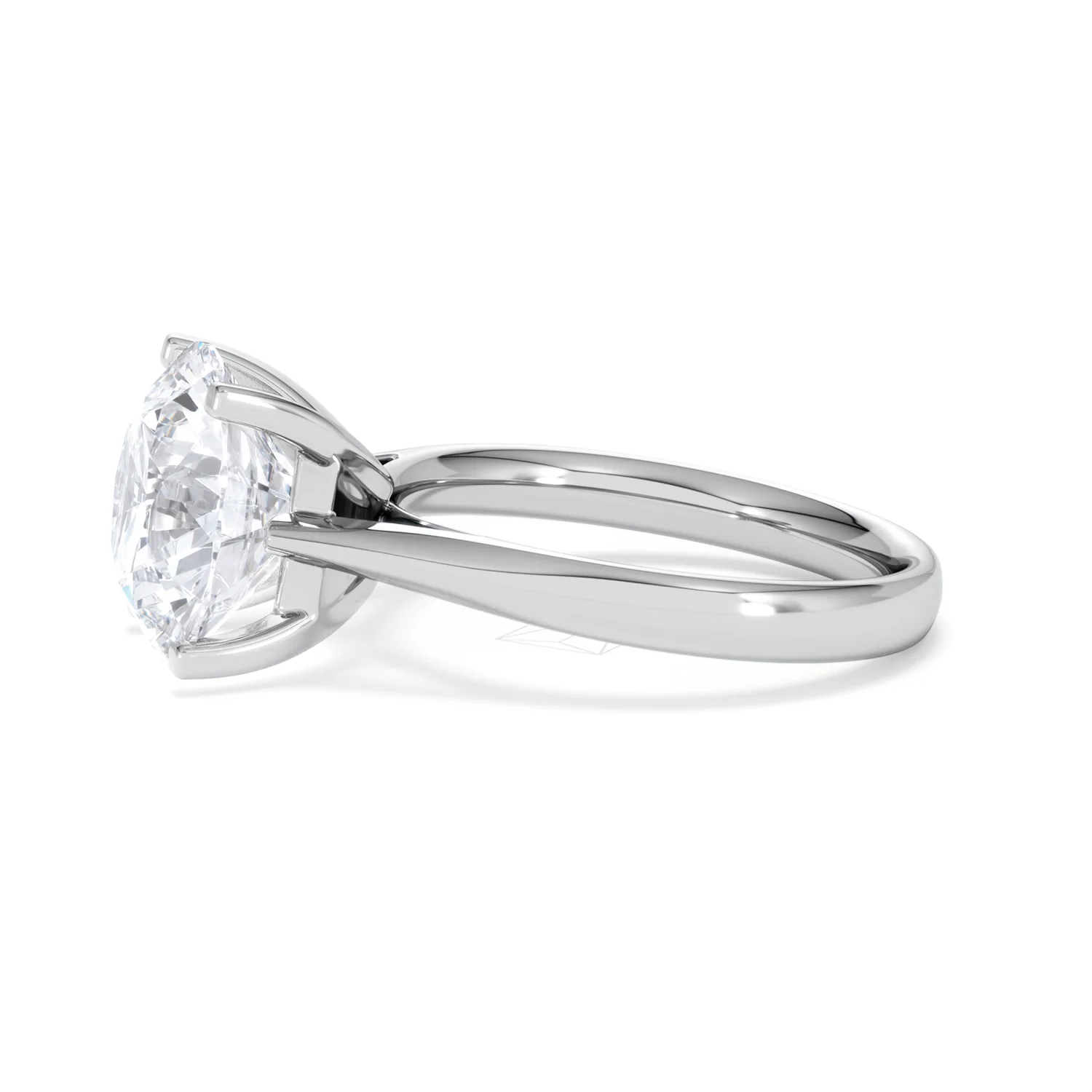 Grace 5.00ct Lab Diamond Round Cut Engagement Ring in Platinum G/VS1 - Image 71
