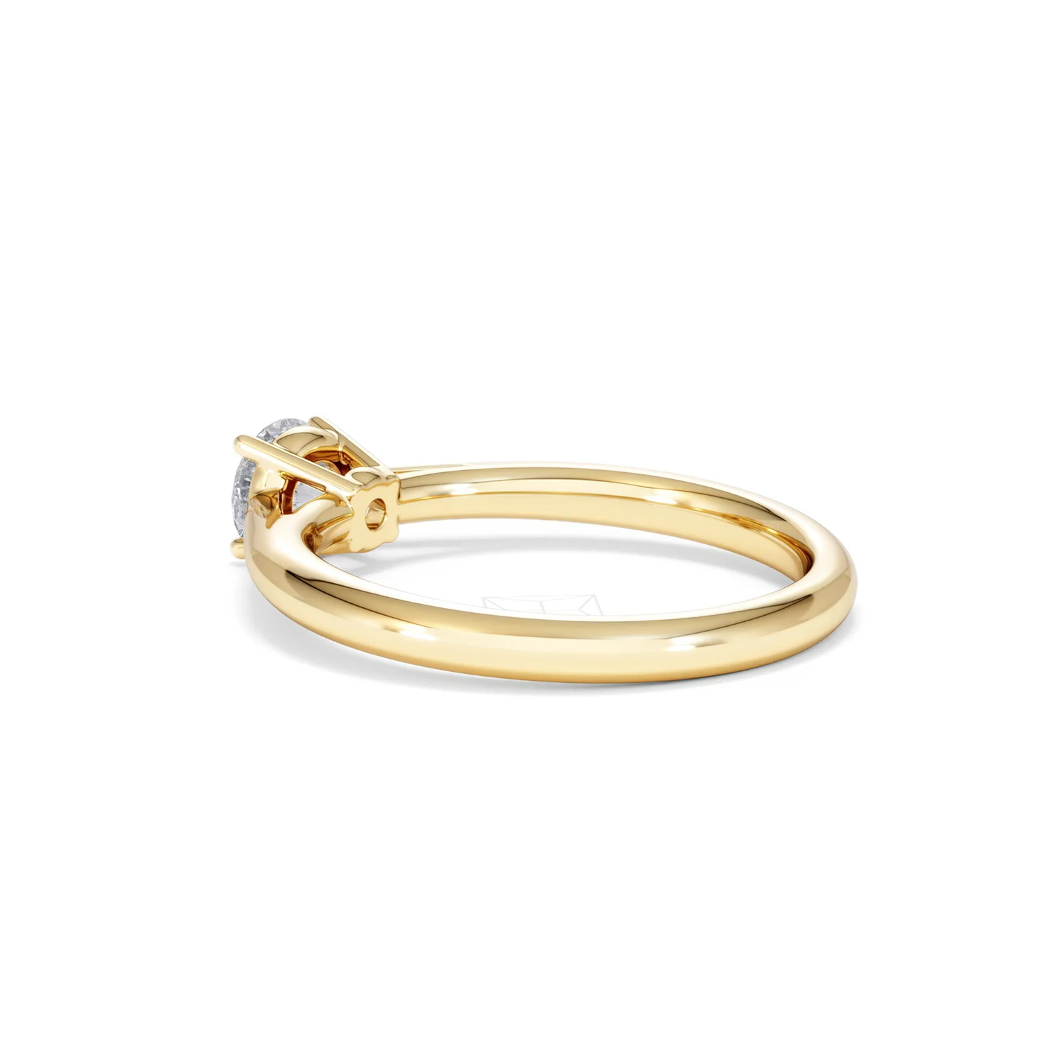 Half Carat Diamond Engagement Ring Elysia Lab F/VS1 18K Gold - Image 59