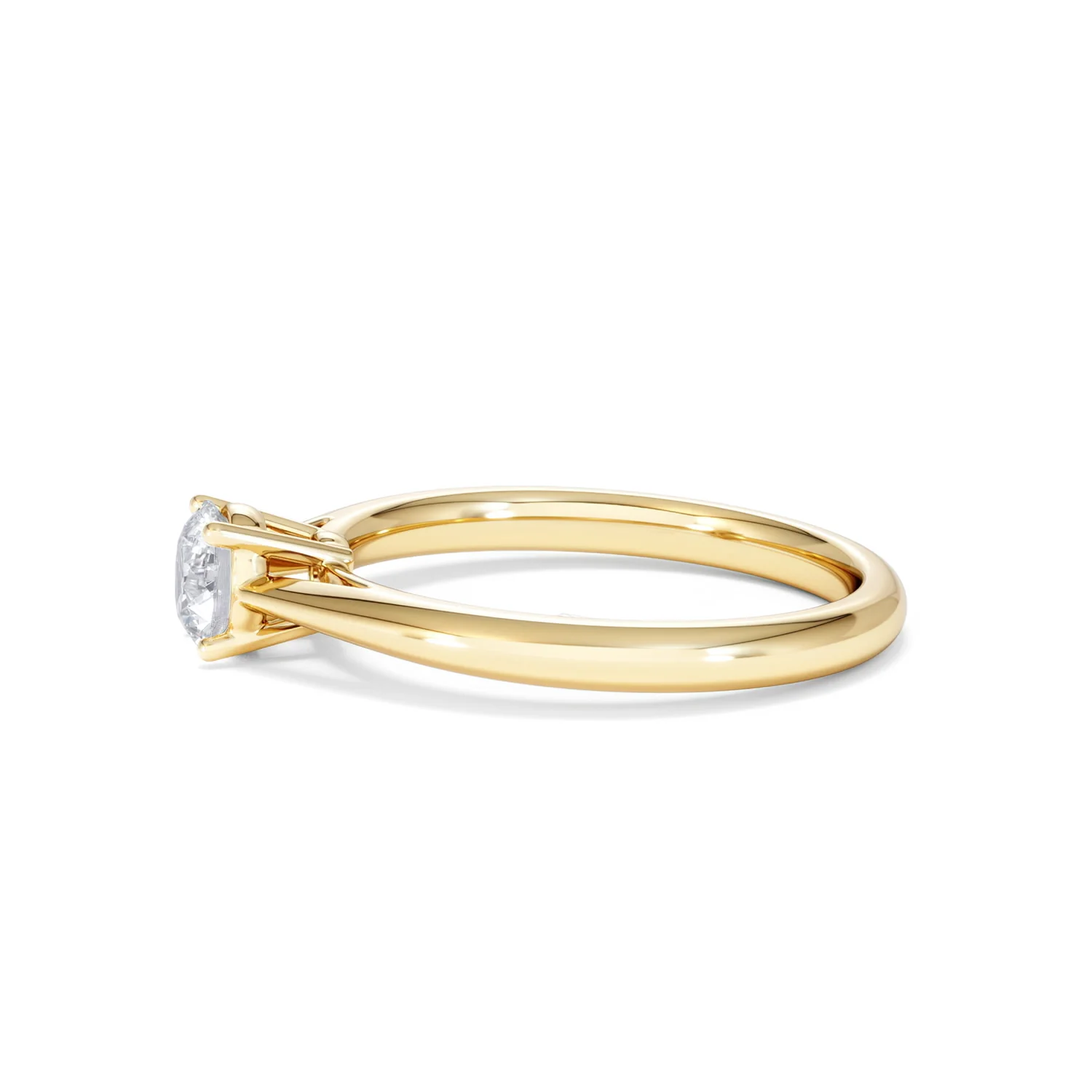 Half Carat Diamond Engagement Ring Elysia Lab F/VS1 18K Gold - Image 70