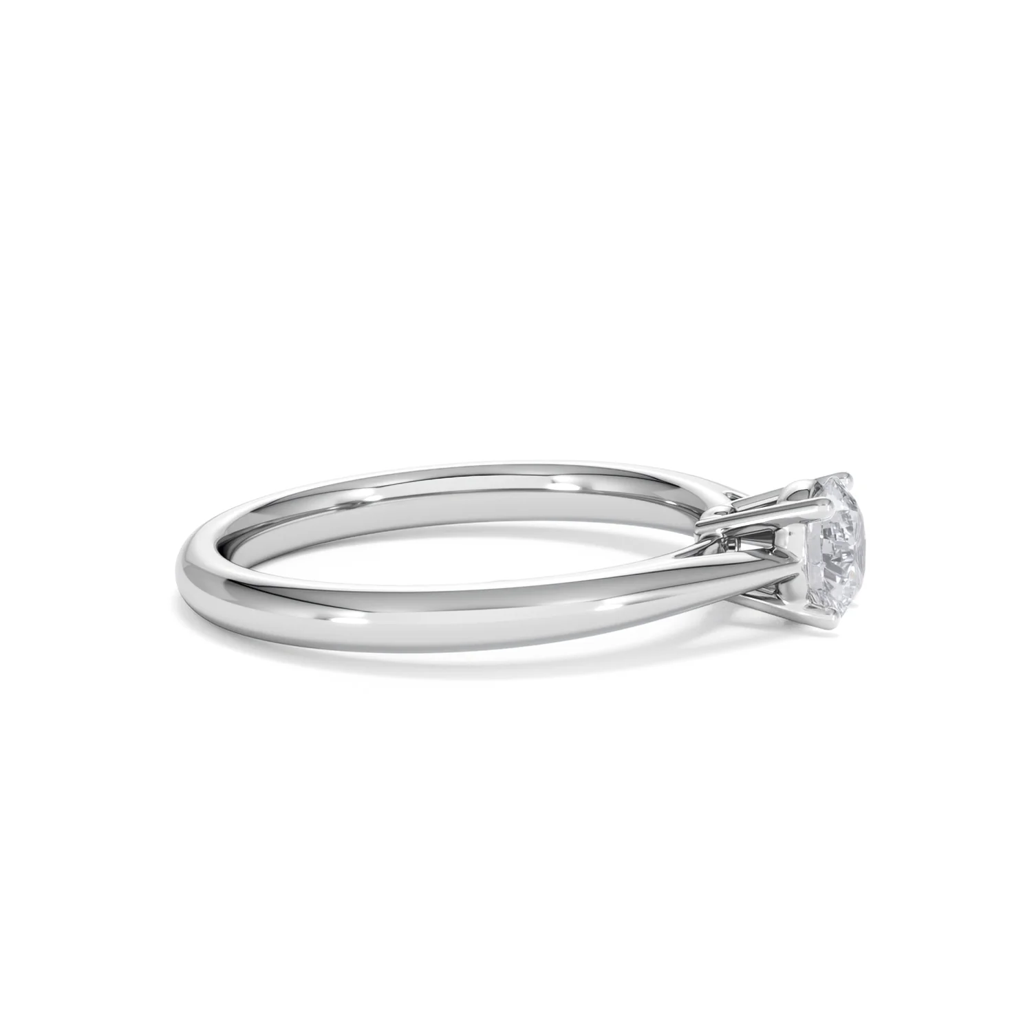 Half Carat Diamond Engagement Ring Elysia Lab F/VS1 18K White Gold - Image 25