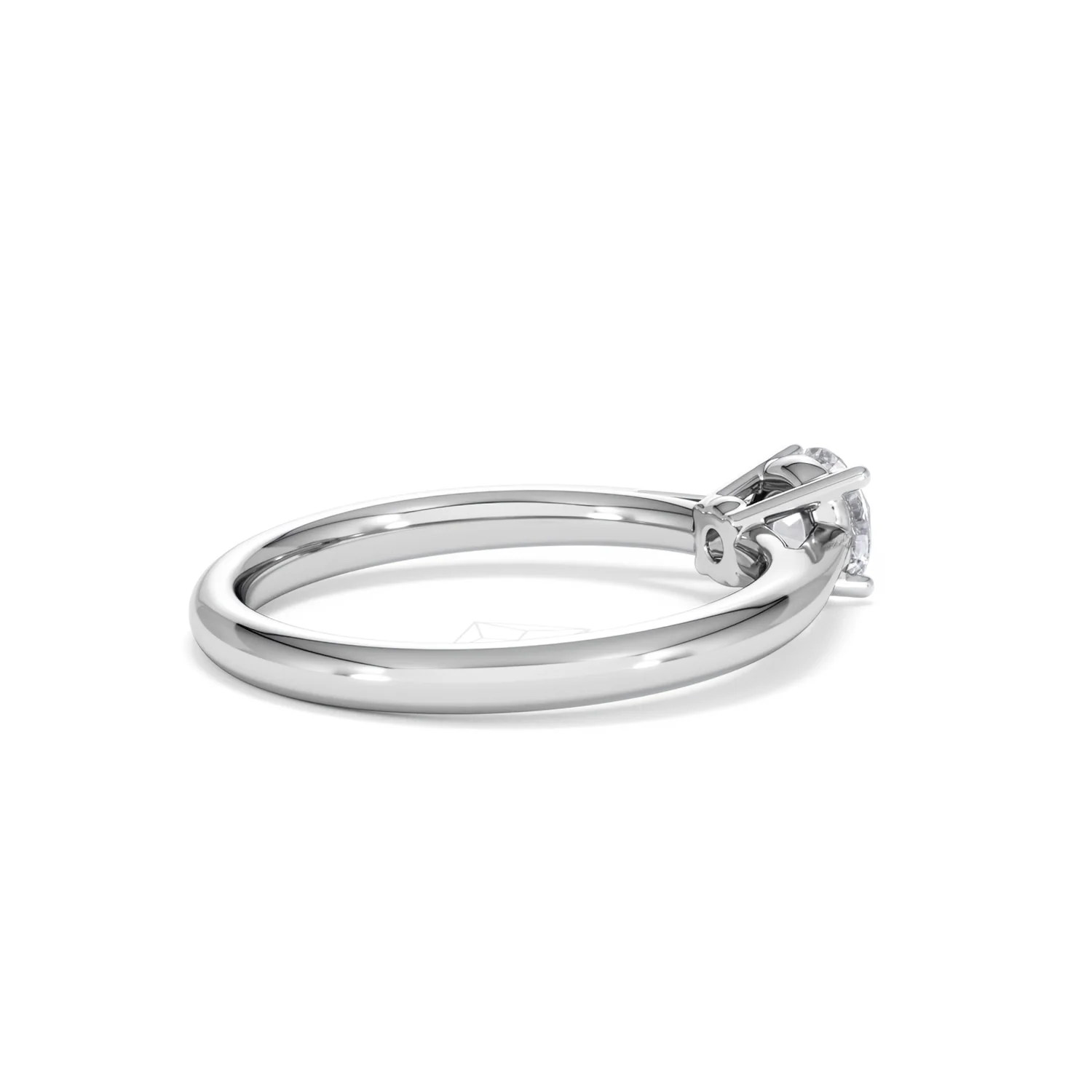 Half Carat Diamond Engagement Ring Elysia Lab F/VS1 18K White Gold - Image 35