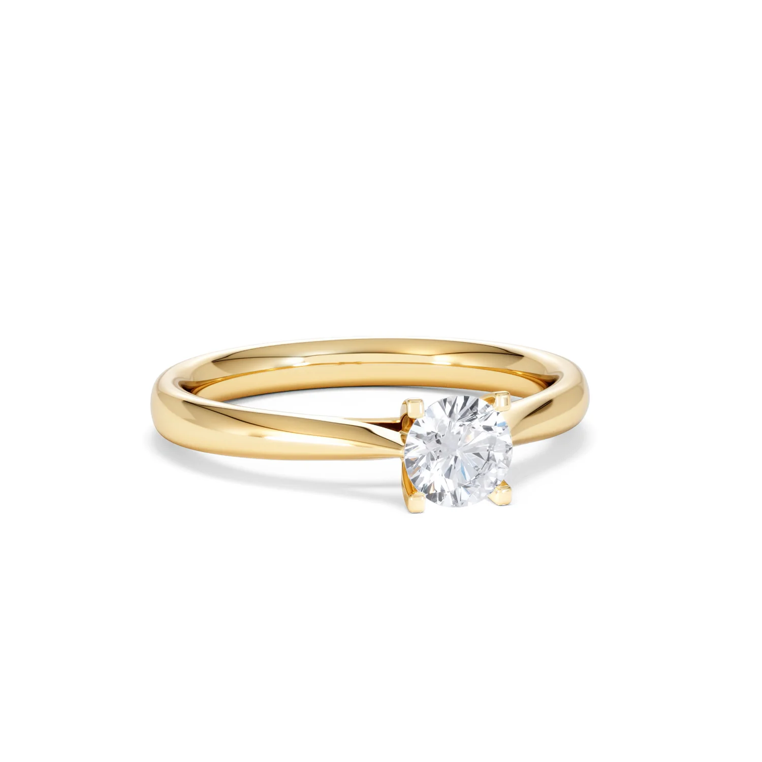 Half Carat Diamond Engagement Ring Grace Lab F/VS1 18K Gold - Image 12