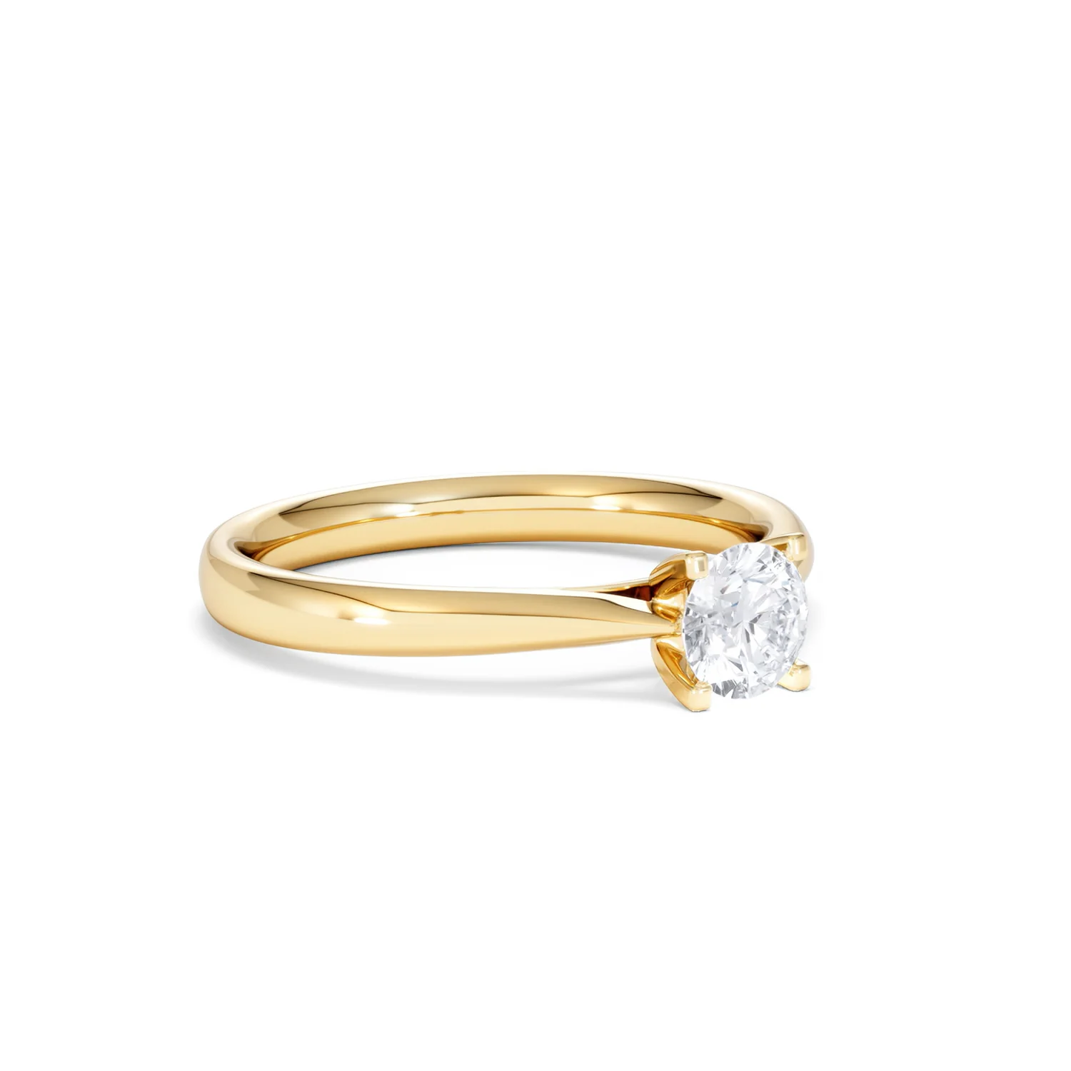 Half Carat Diamond Engagement Ring Grace Lab F/VS1 18K Gold - Image 16