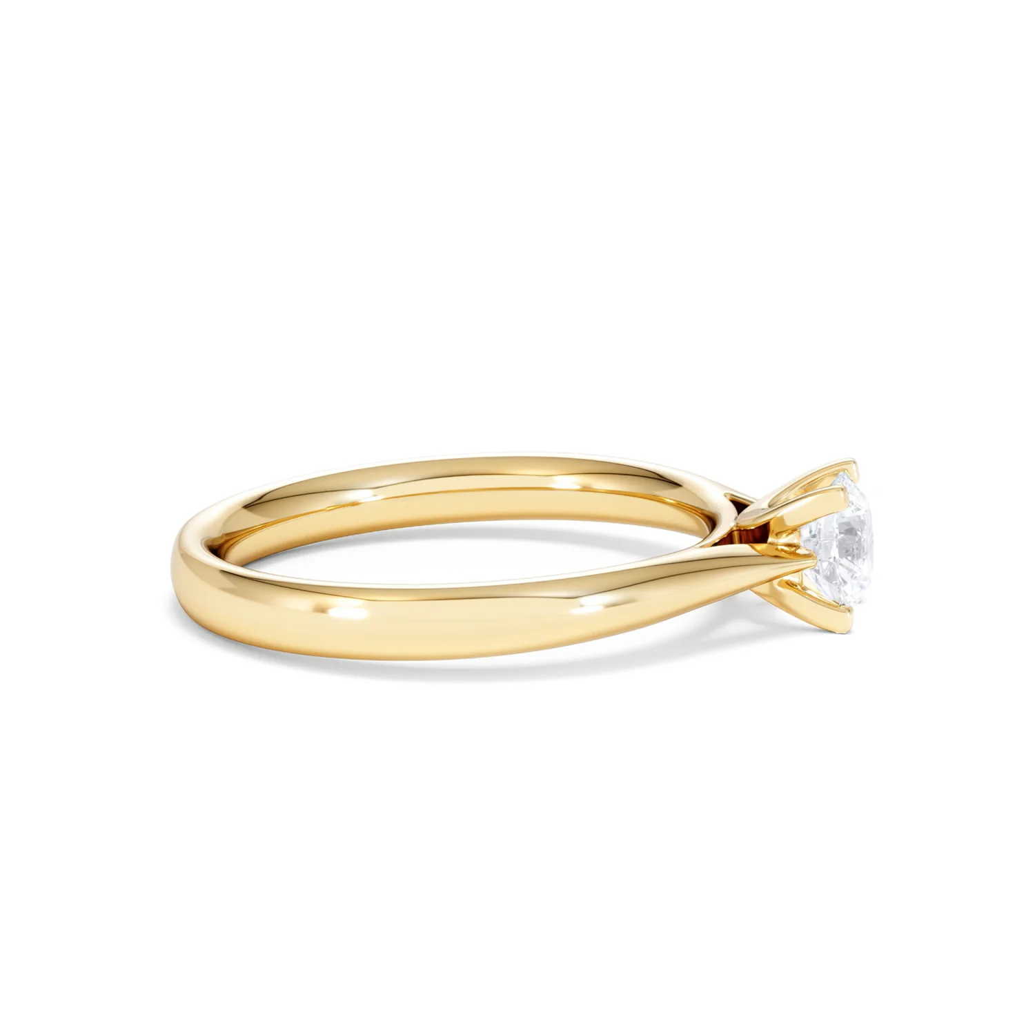 Half Carat Diamond Engagement Ring Grace Lab F/VS1 18K Gold - Image 26