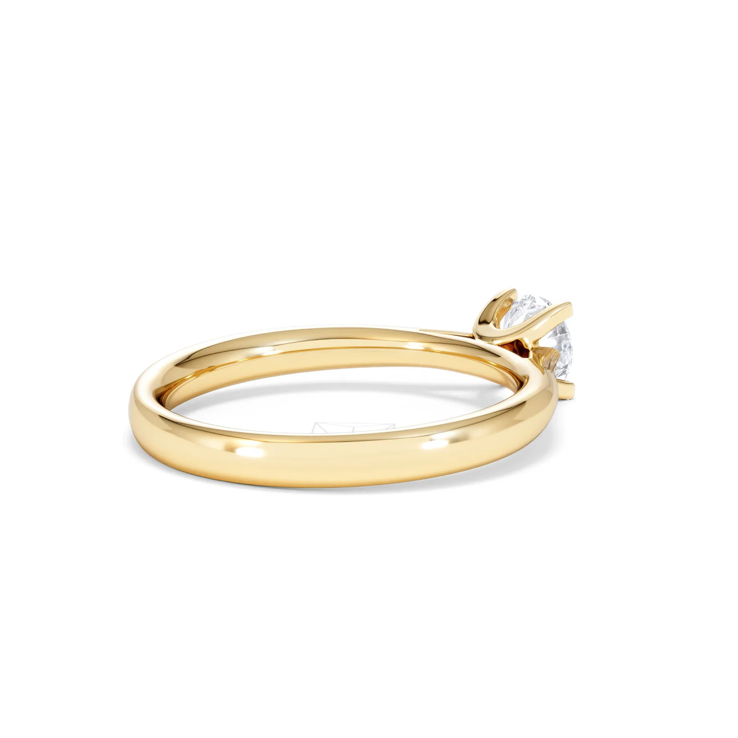 Half Carat Diamond Engagement Ring Grace Lab F/VS1 18K Gold - Image 37