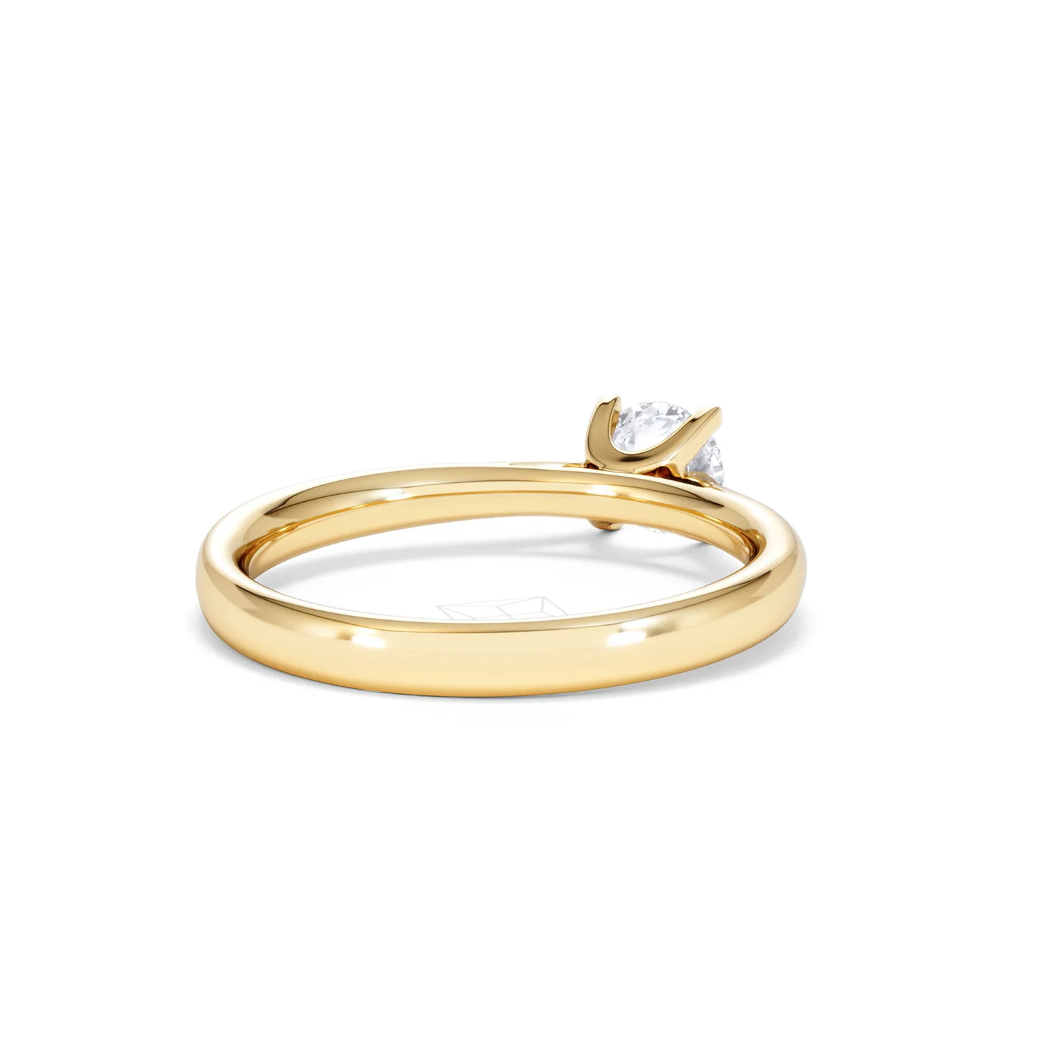 Half Carat Diamond Engagement Ring Grace Lab F/VS1 18K Gold - Image 42