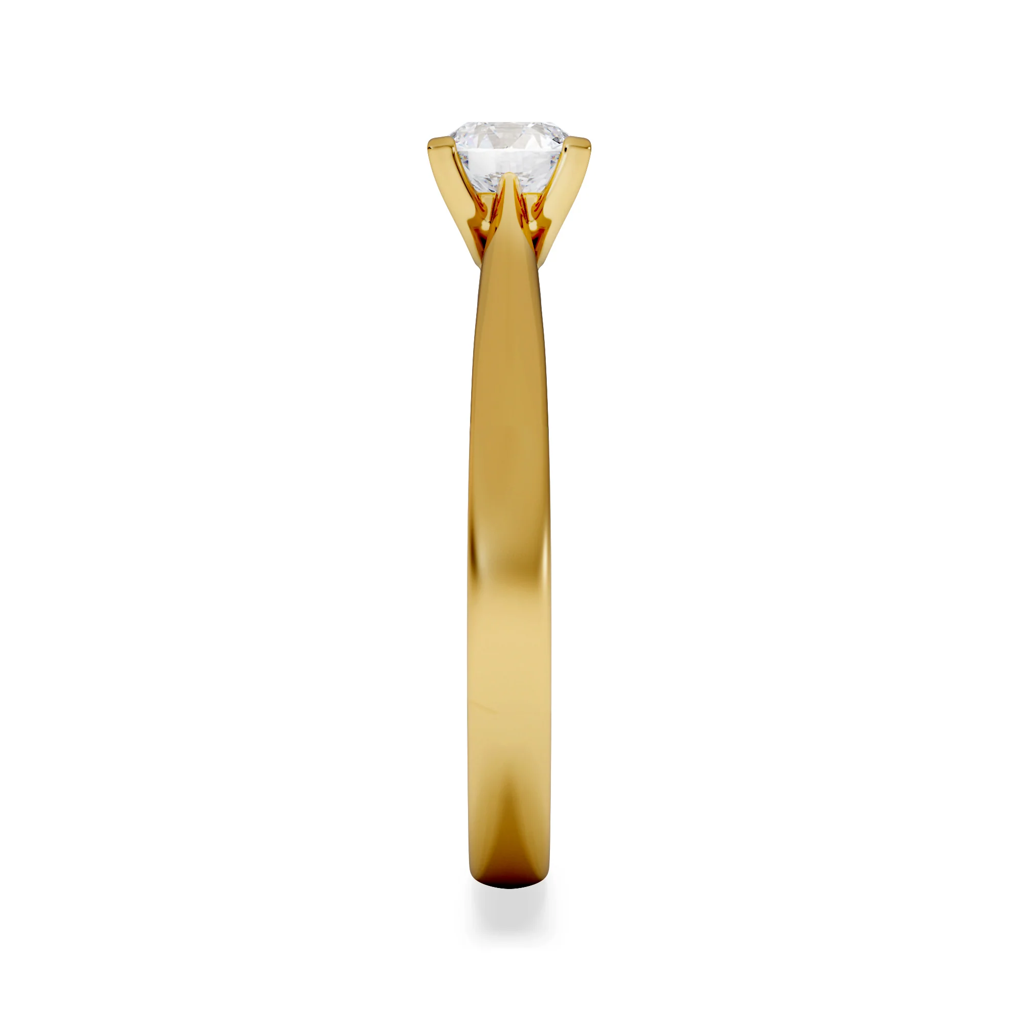 Half Carat Diamond Engagement Ring Grace Lab F/VS1 18K Gold - Image 5
