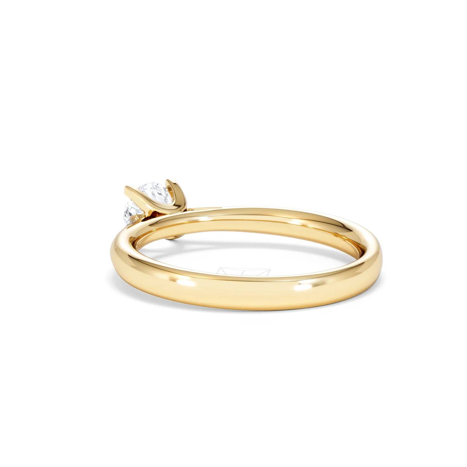 Half Carat Diamond Engagement Ring Grace Lab F/VS1 18K Gold - Image 56