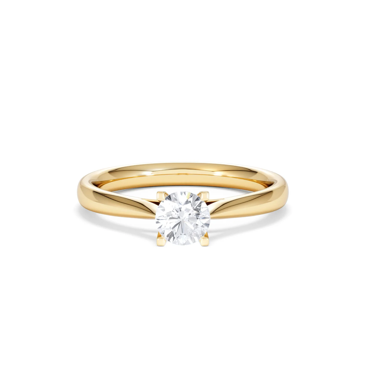 Half Carat Diamond Engagement Ring Grace Lab F/VS1 18K Gold - Image 8