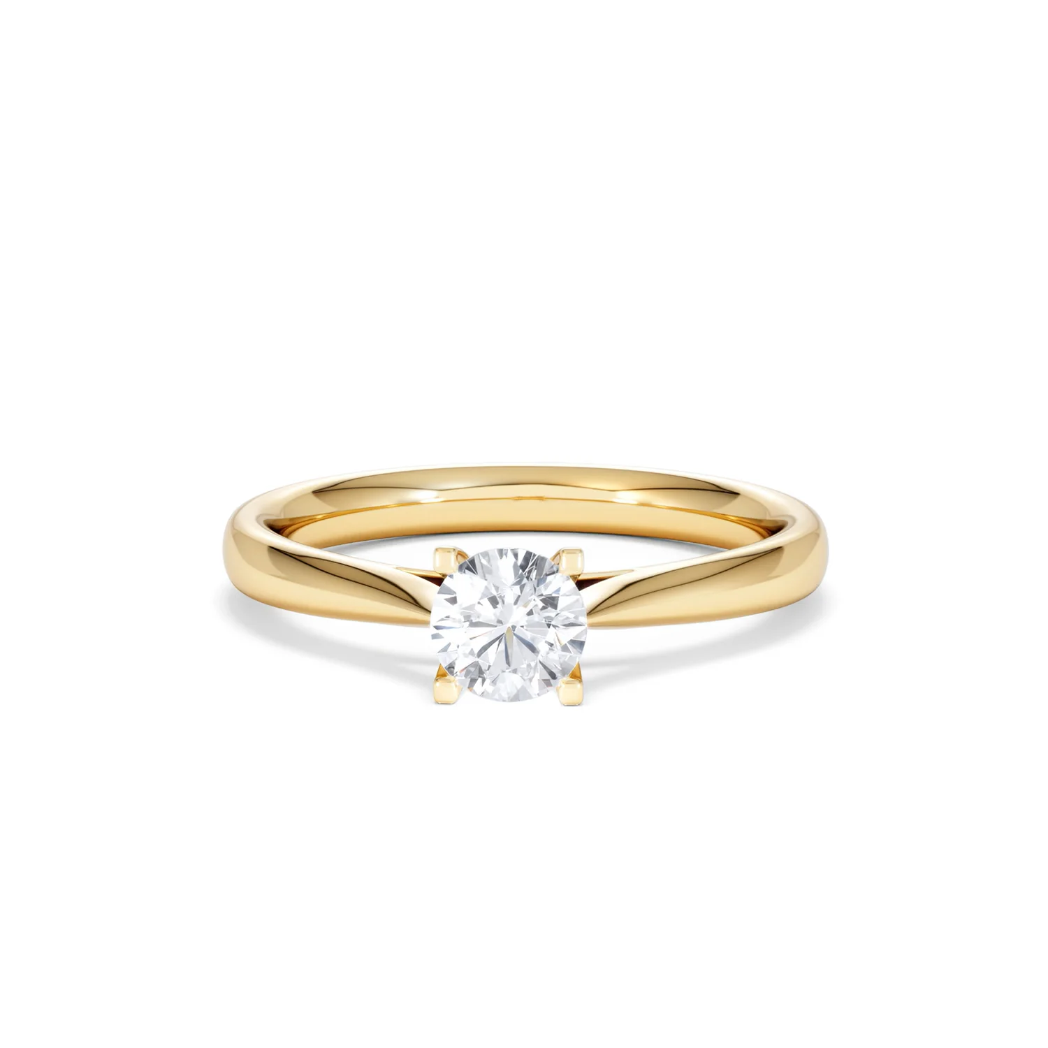 Half Carat Diamond Engagement Ring Grace Lab F/VS1 18K Gold - Image 87