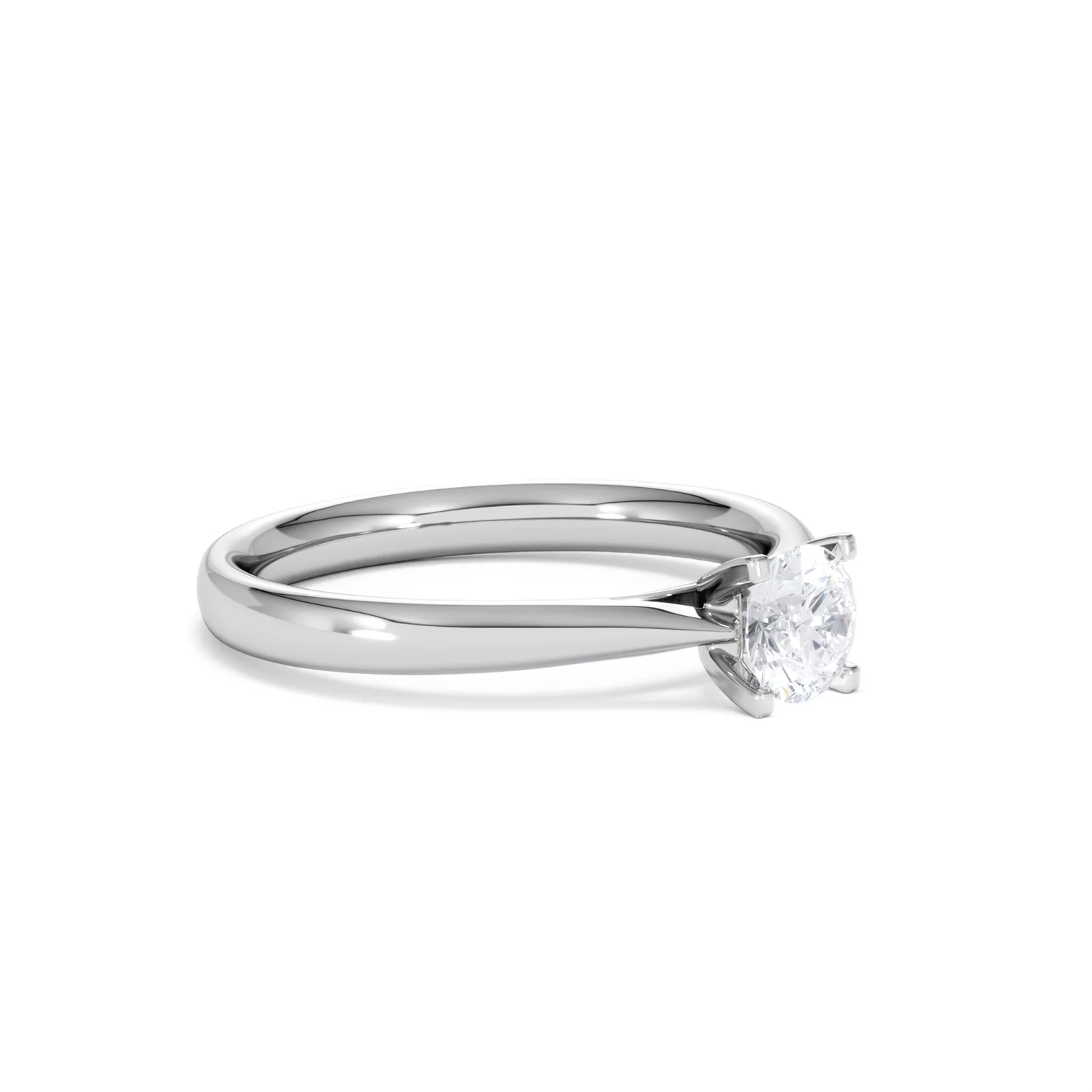 Half Carat Diamond Engagement Ring Grace Lab F/VS1 18K White Gold - Image 18