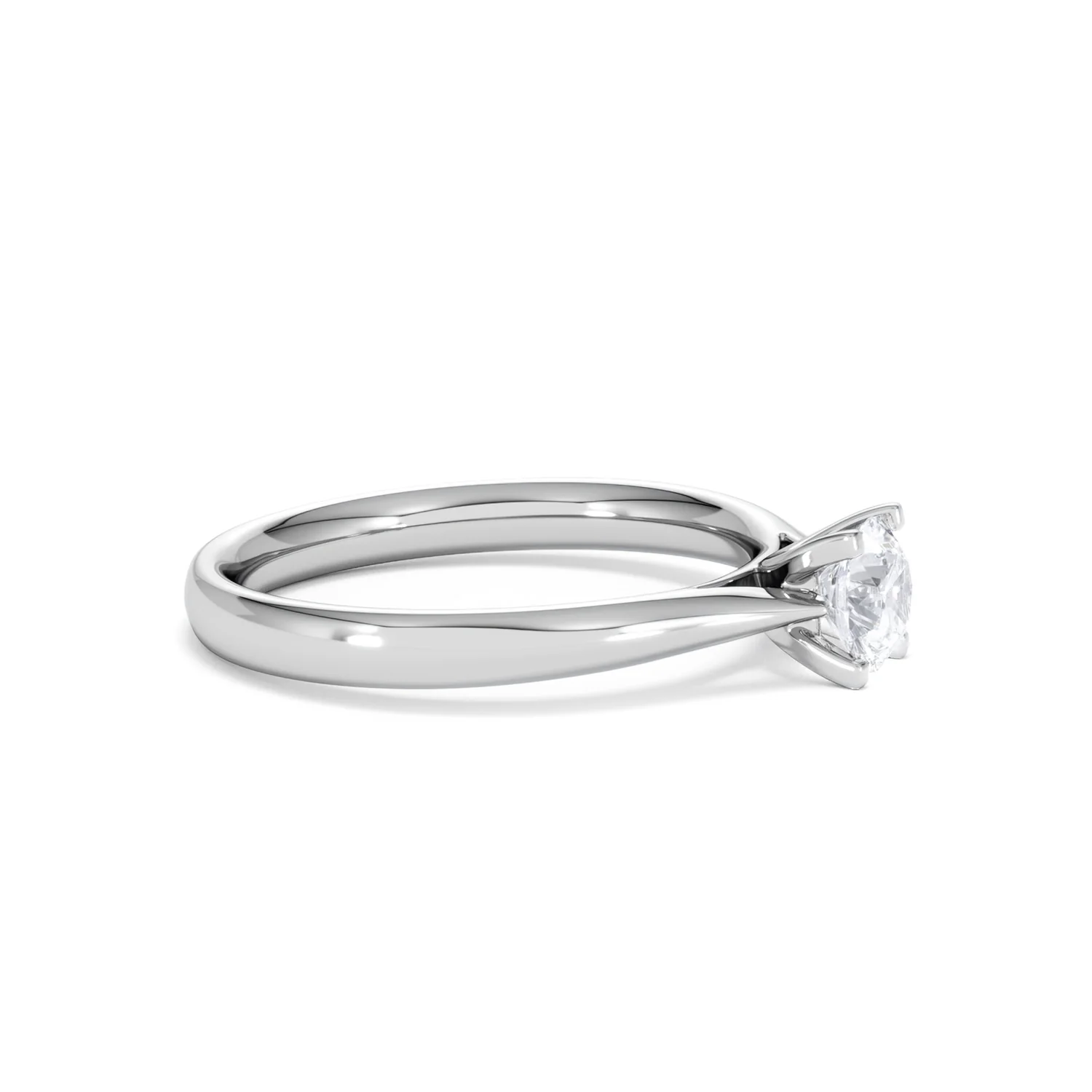 Half Carat Diamond Engagement Ring Grace Lab F/VS1 18K White Gold - Image 23