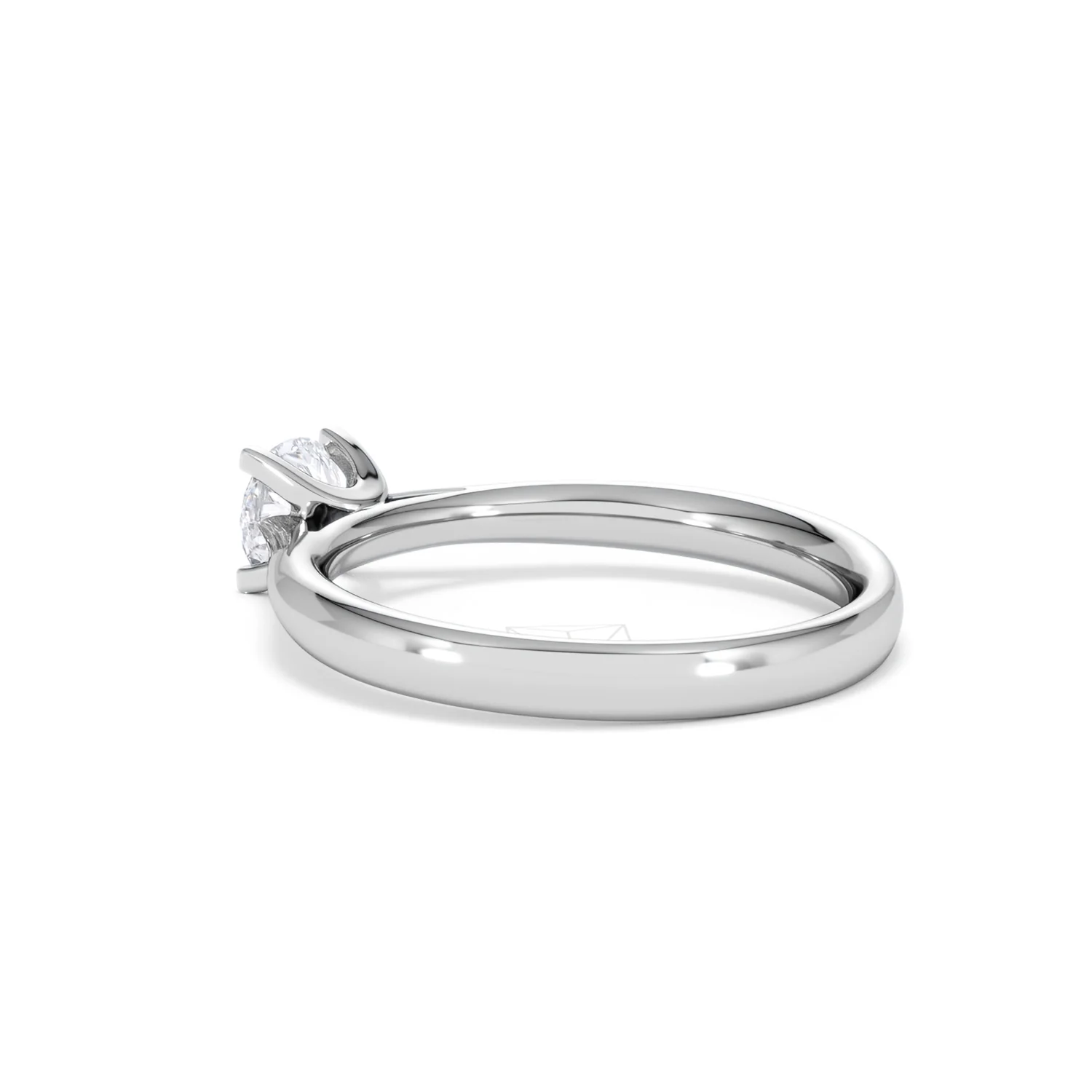 Half Carat Diamond Engagement Ring Grace Lab F/VS1 18K White Gold - Image 59