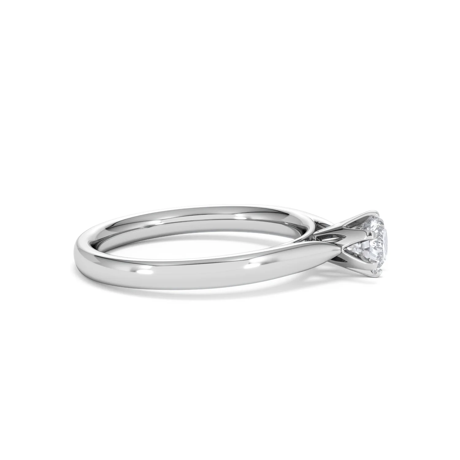 Half Carat Diamond Engagement Ring High Chloe Lab F/VS1 18K White Gold - Image 25