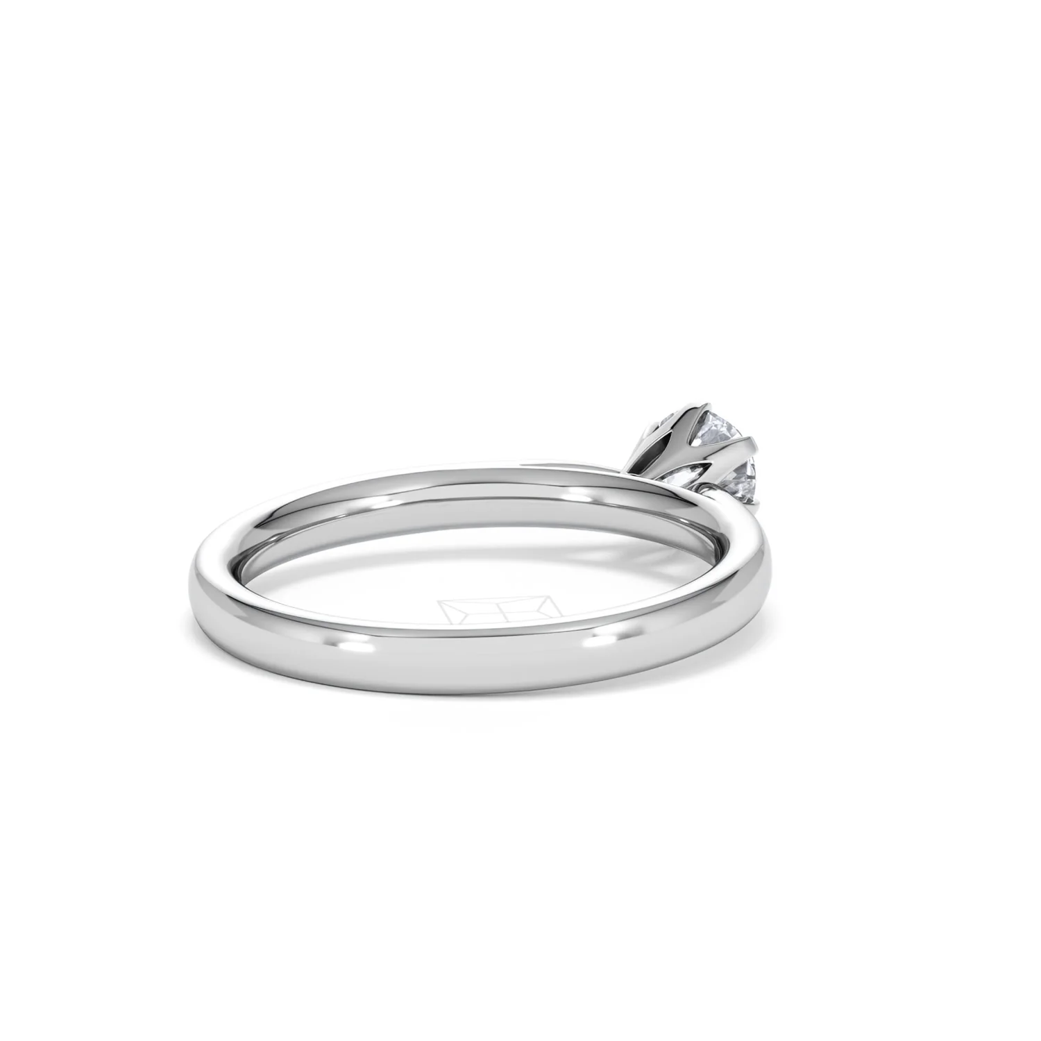 Half Carat Diamond Engagement Ring High Chloe Lab F/VS1 18K White Gold - Image 40