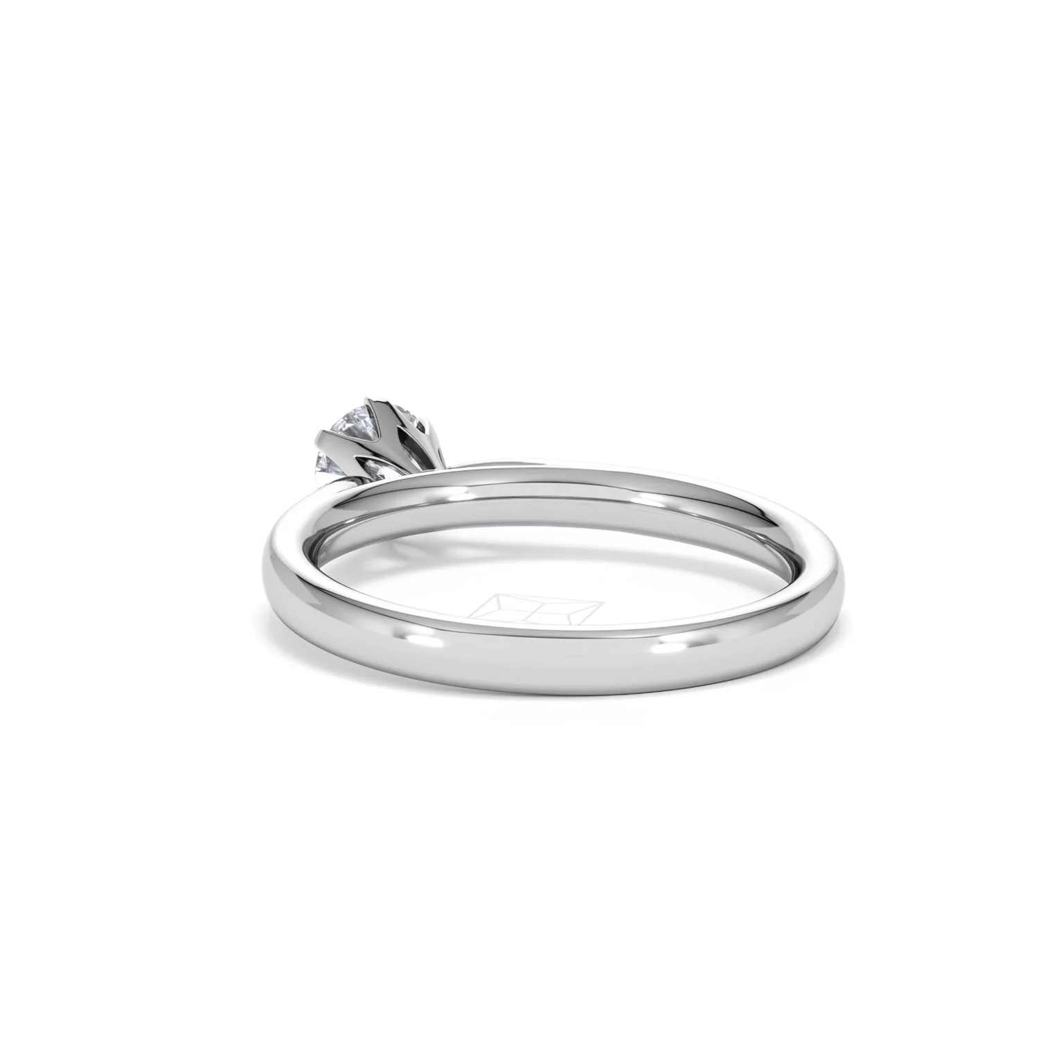 Half Carat Diamond Engagement Ring High Chloe Lab F/VS1 18K White Gold - Image 54